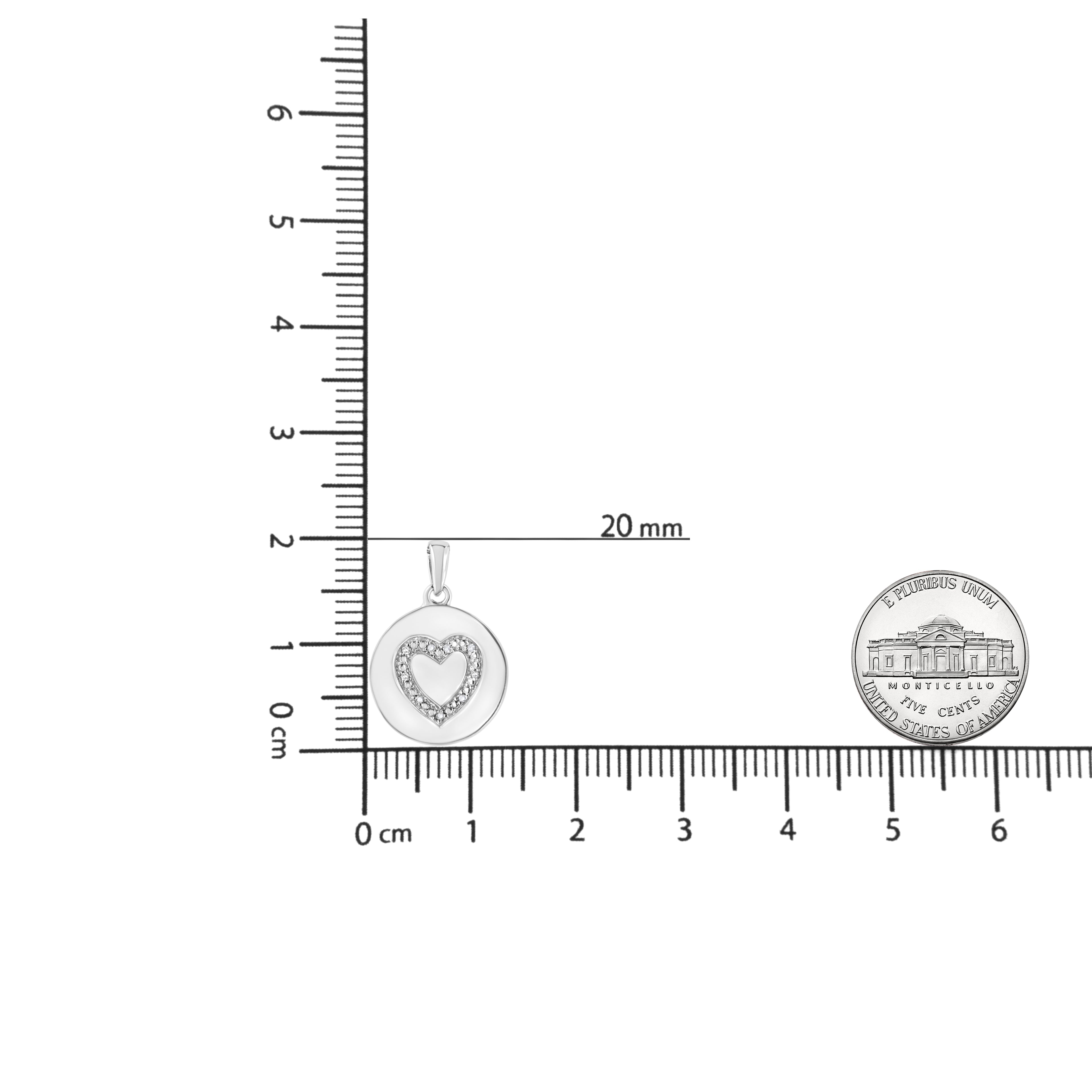 Haus of Brilliance .925 Sterling Silver Prong-Set Diamond Accent Heart Emblemed 18" Pendant Necklace (I-J Color, I1-I2 Clarity)