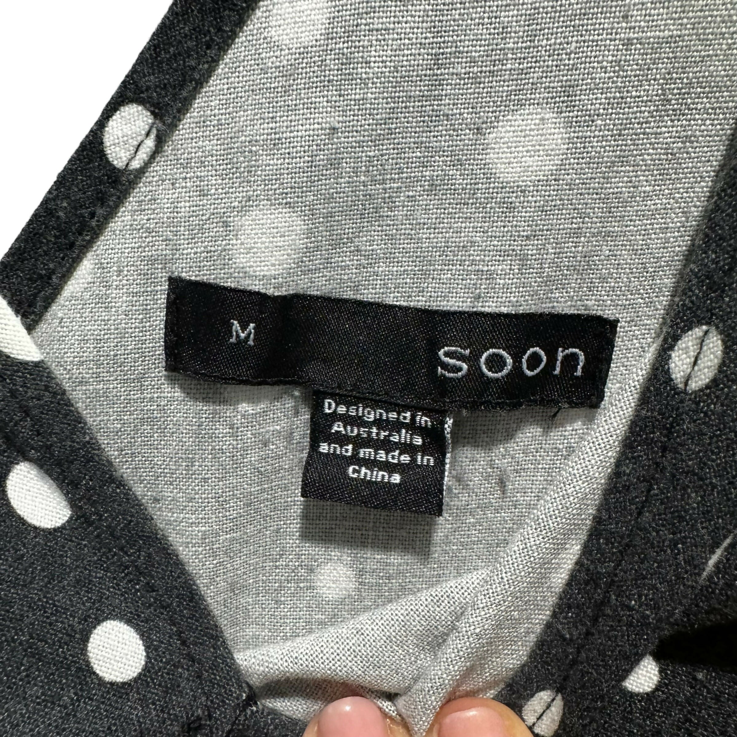 Soon Maternity Sleeveless Lily Nursing Jumpsuit - Polka Dot - Black Multi/Black Dot - MM