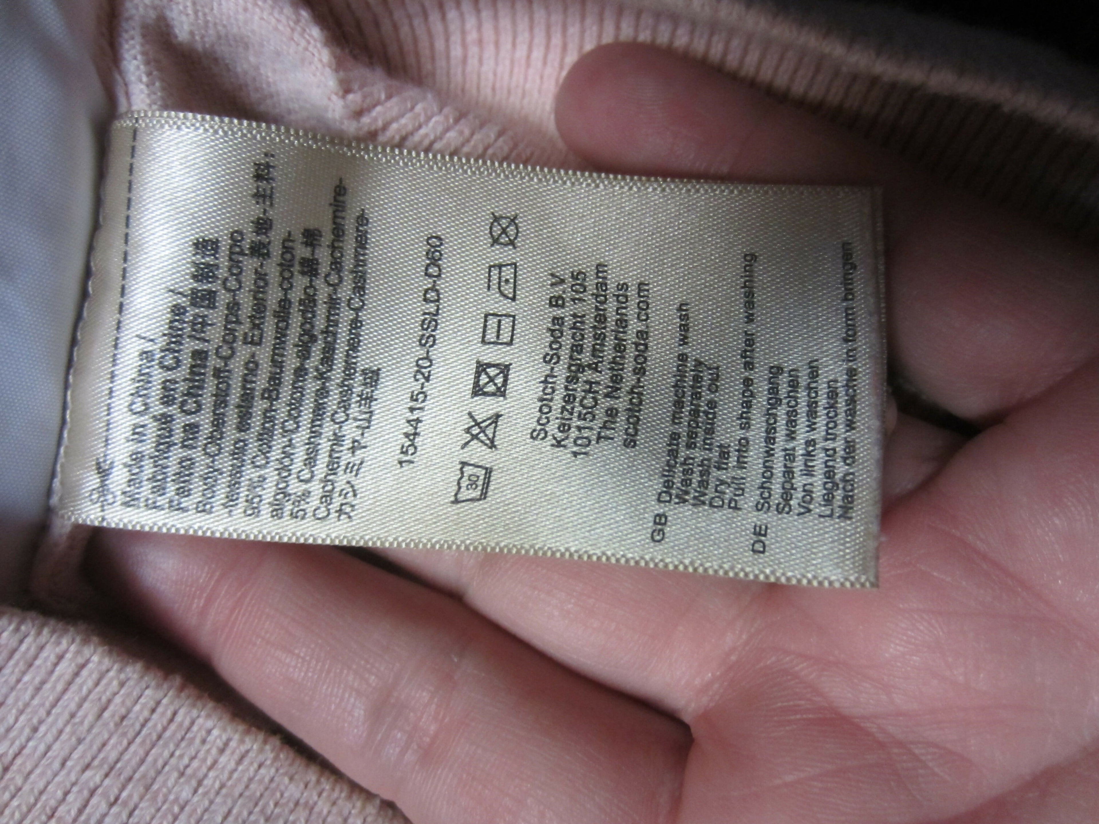 Scotch & Soda Cotton-Cashmere Loose Knit Sweater - /Pink - S