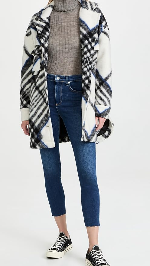 Rag & Bone High-Rise Skinny Ankle Jeans - /Blue - 30