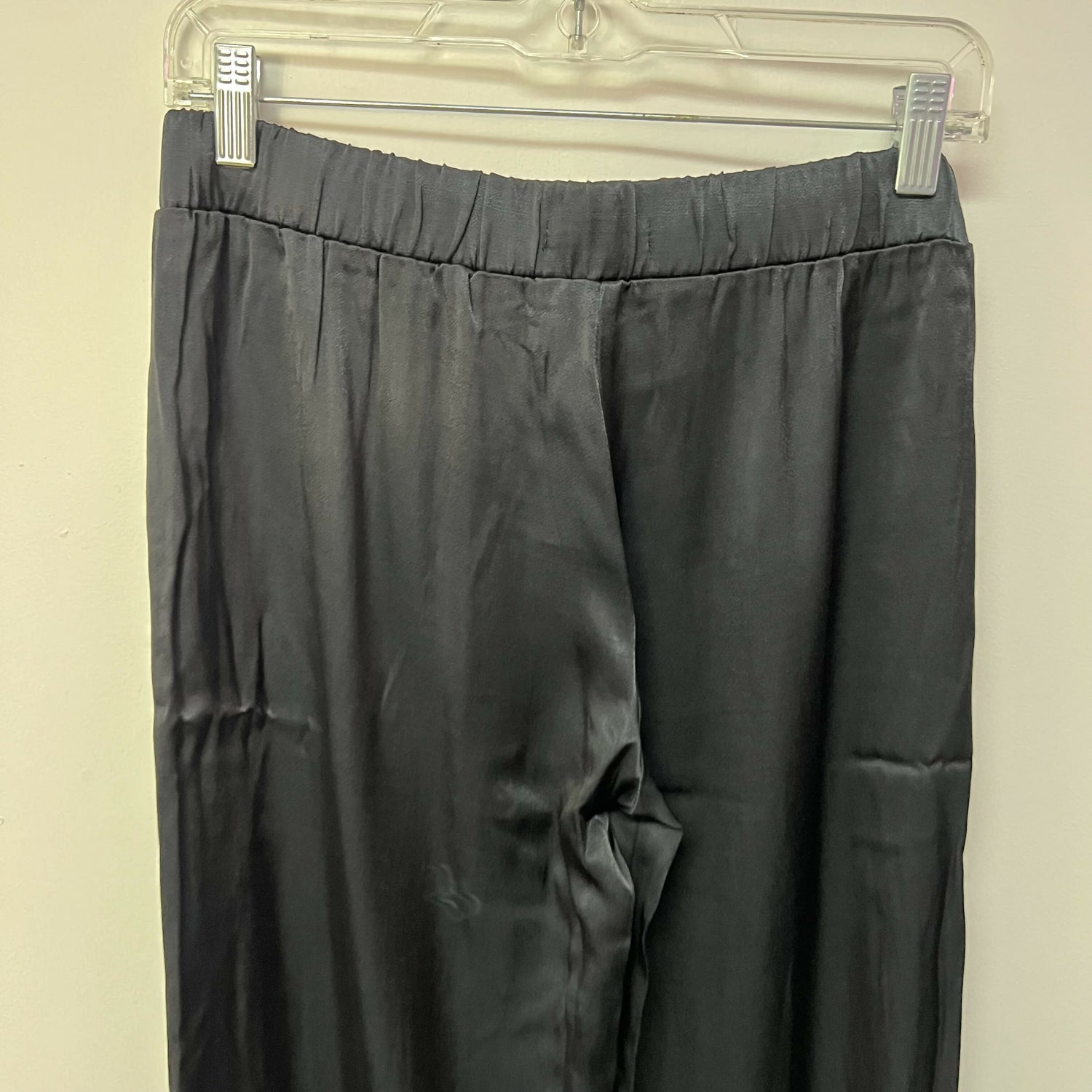 Reconnect Satin Wide Leg Maternity Pants - Black - MM