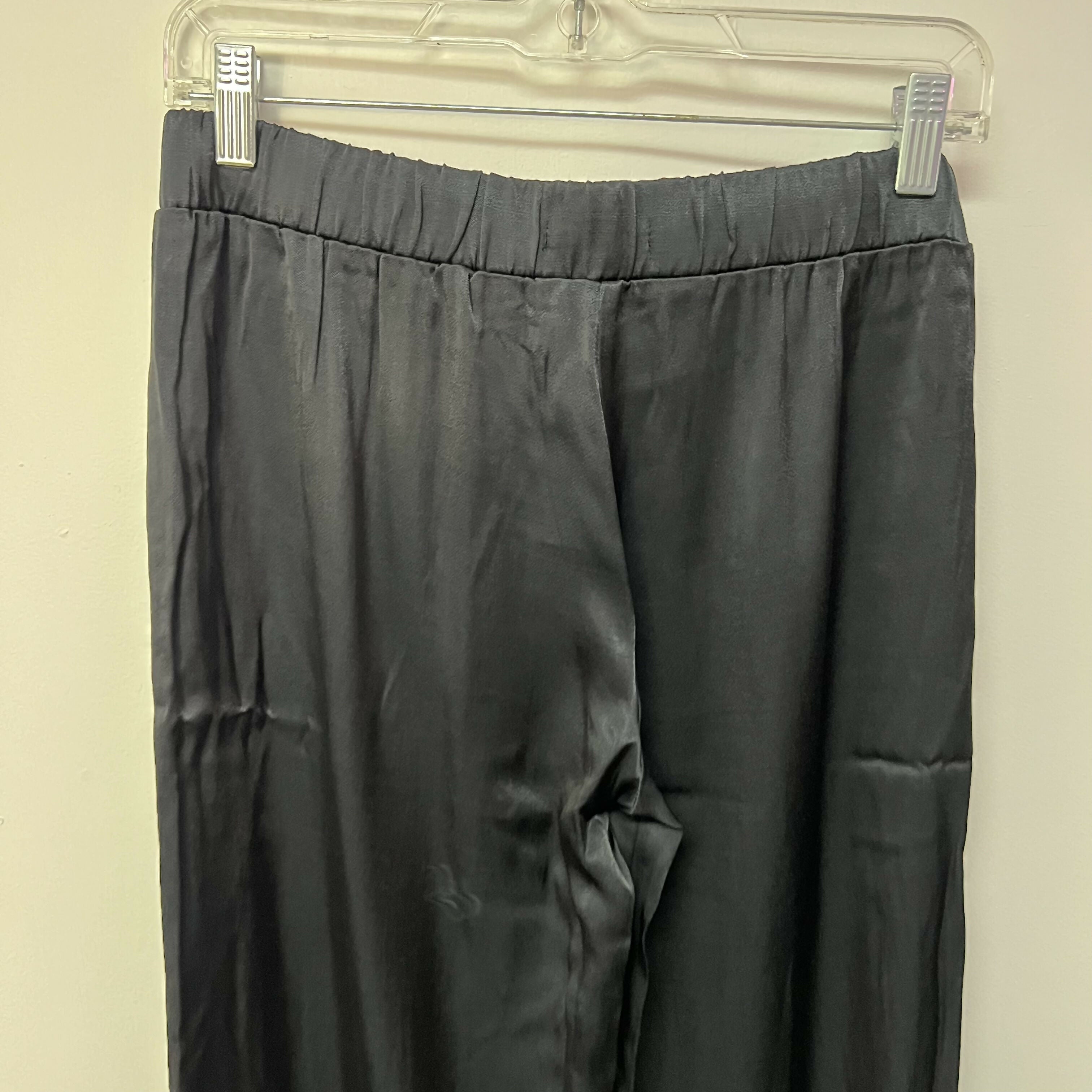 Reconnect Satin Wide Leg Maternity Pants - Black - MM