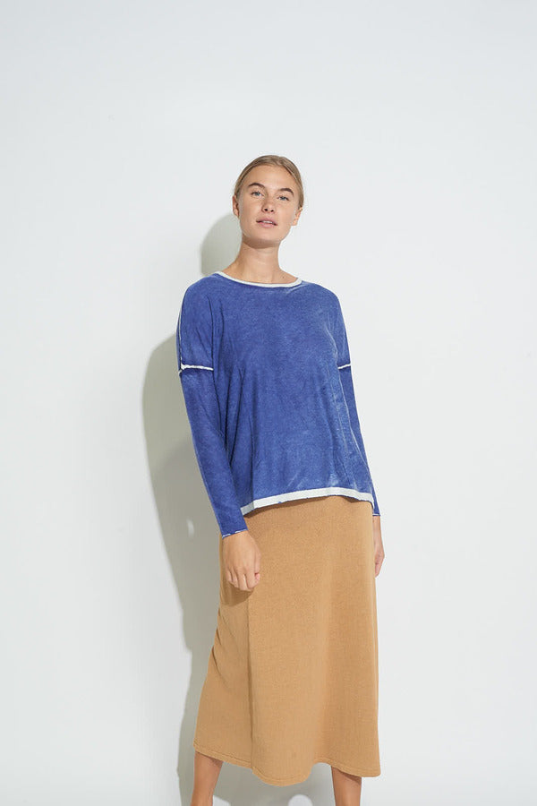 Kokun Overdyed Boxy Cashmere Crew Neck