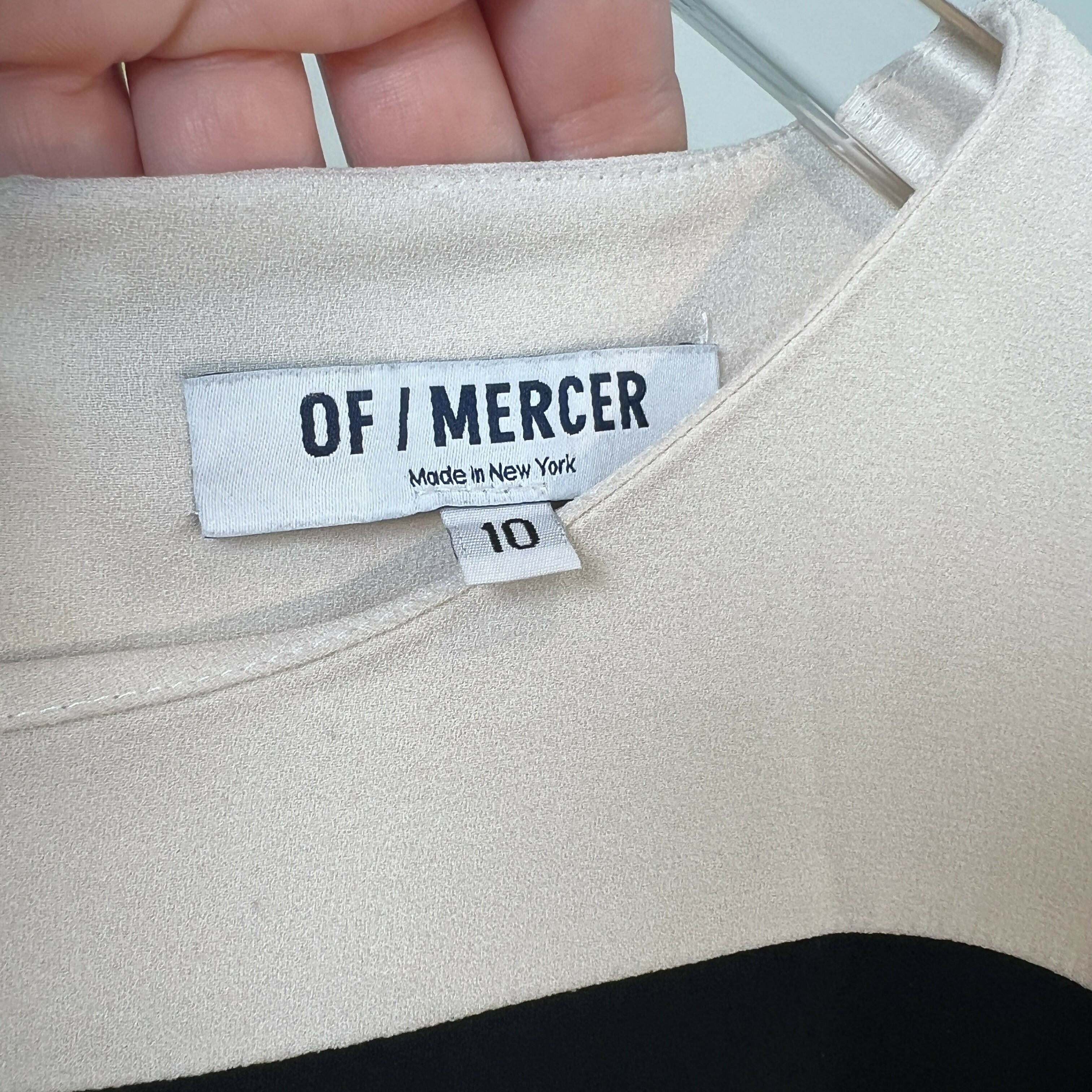 Of Mercer Long Sleeve Crew Neck Contrast Dress - /Black Multi - 10