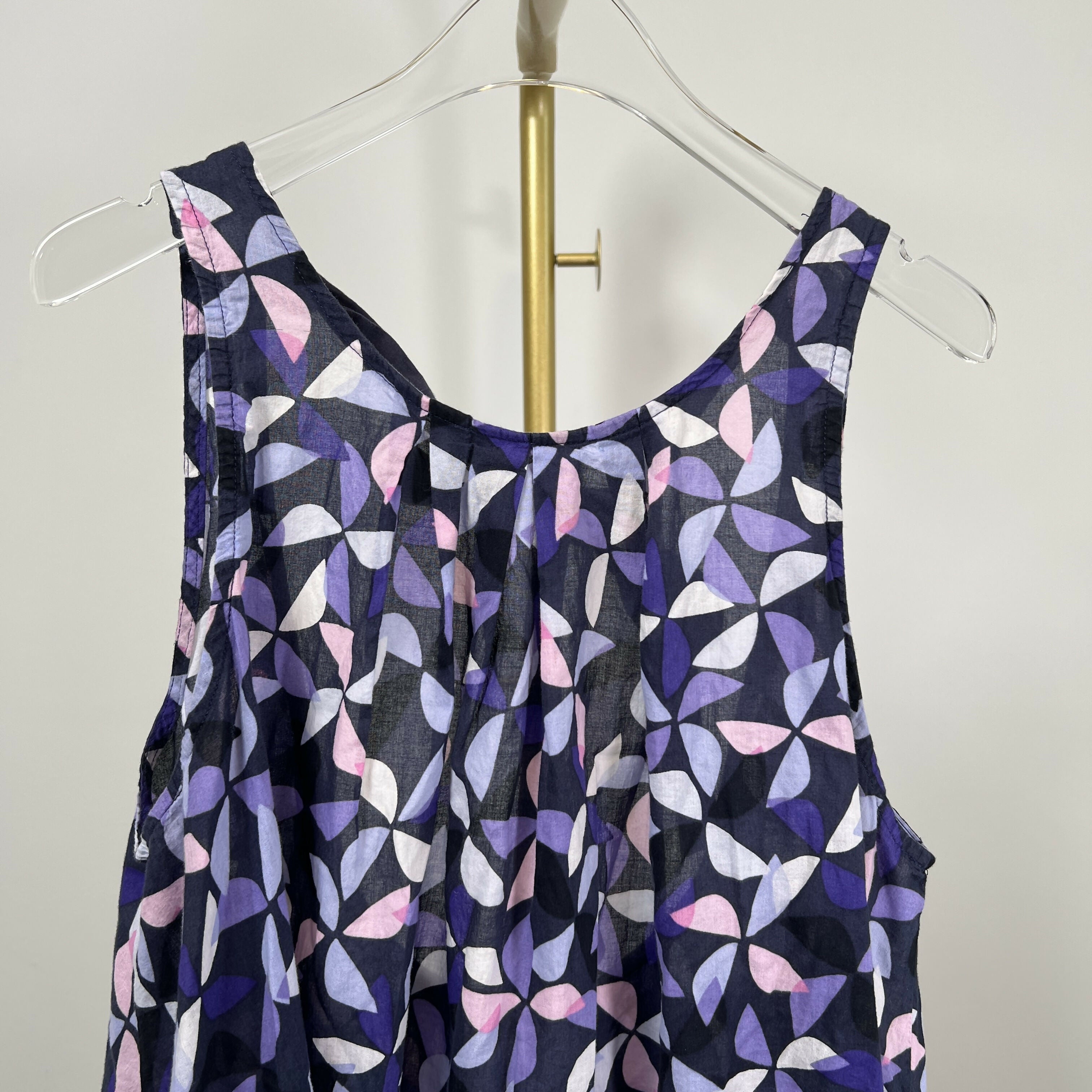 Kate Spade New York Spinner Tie Back Shift Dress Geometric Navy Multi/Rich Navy/M