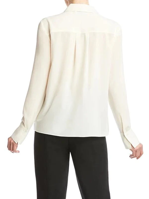 Bailey 44 Faux Wrap Long Sleeve Blouse - /White - M