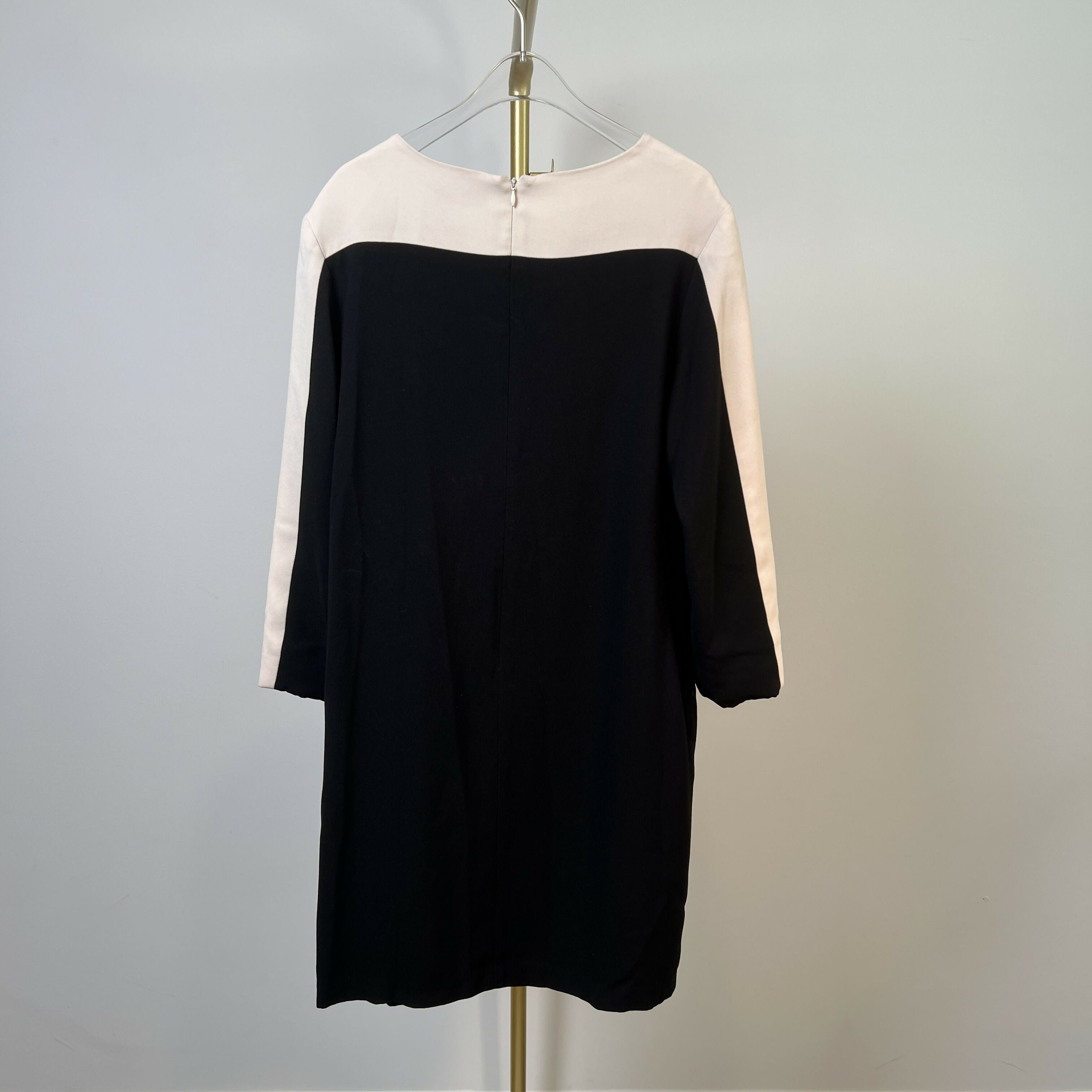 Of Mercer Long Sleeve Crew Neck Contrast Dress - /Black Multi - 10