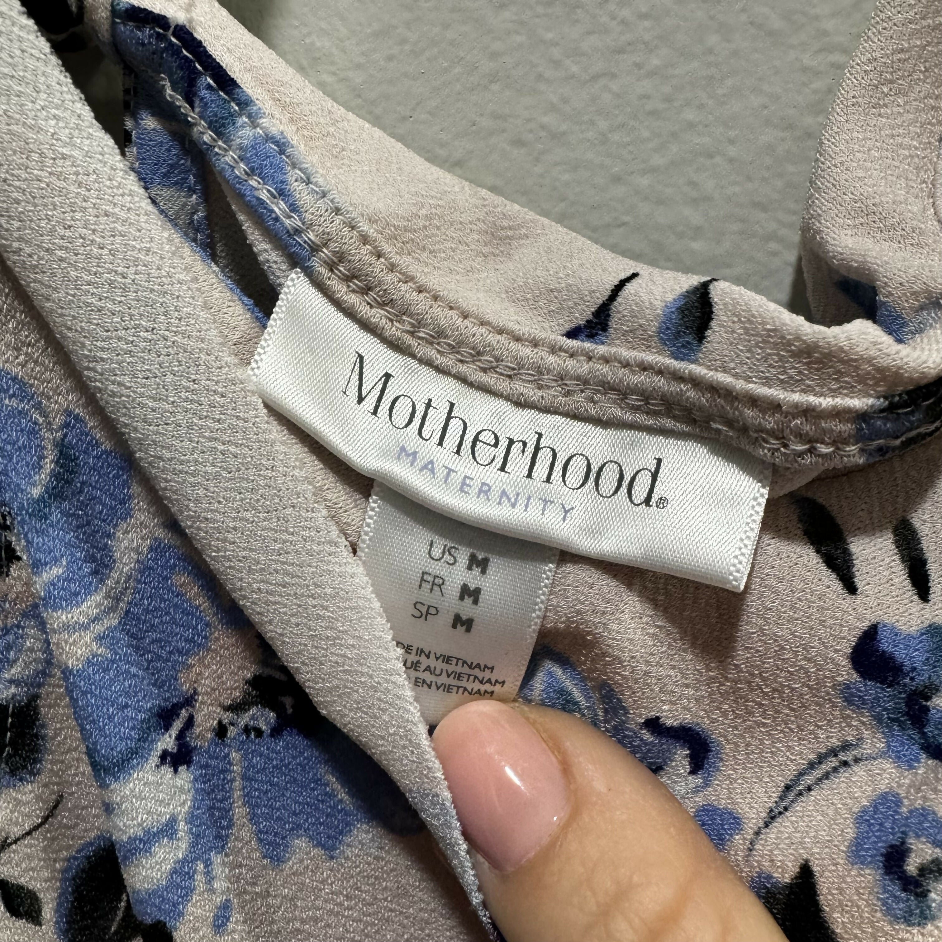 Motherhood Maternity Cold-Shoulder Halter Top - Floral - Pink Multi - MM