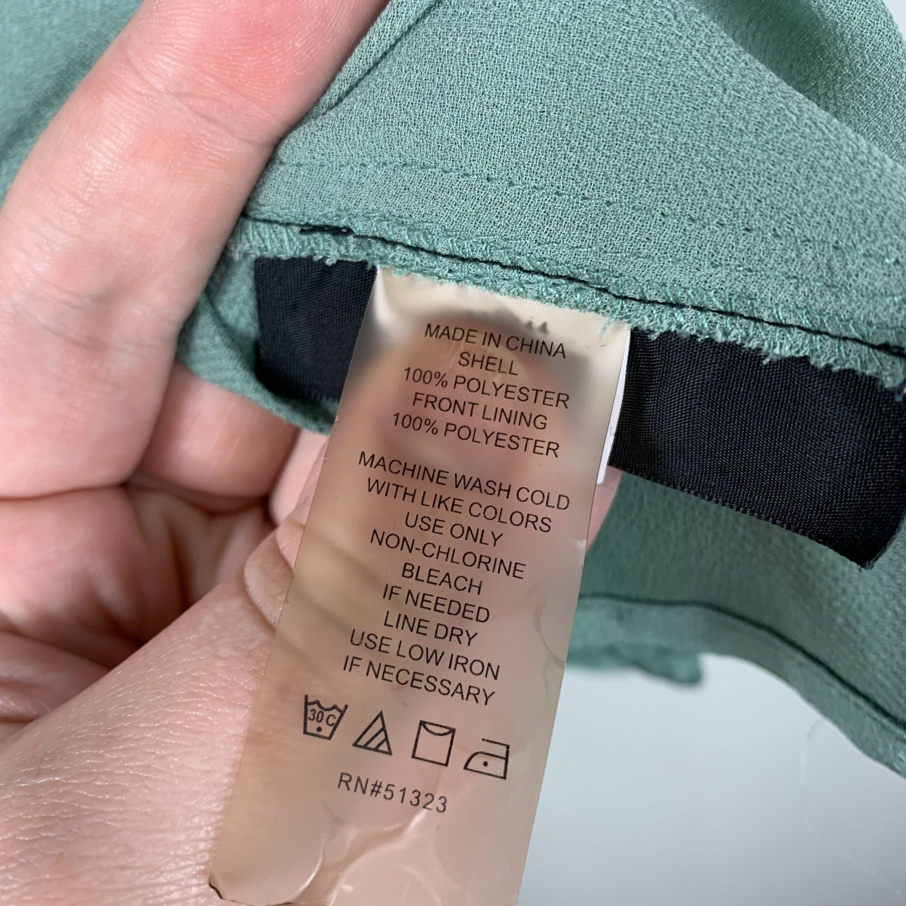 Vince Camuto Drape Front Satin Blouse - Sage Green - 2X