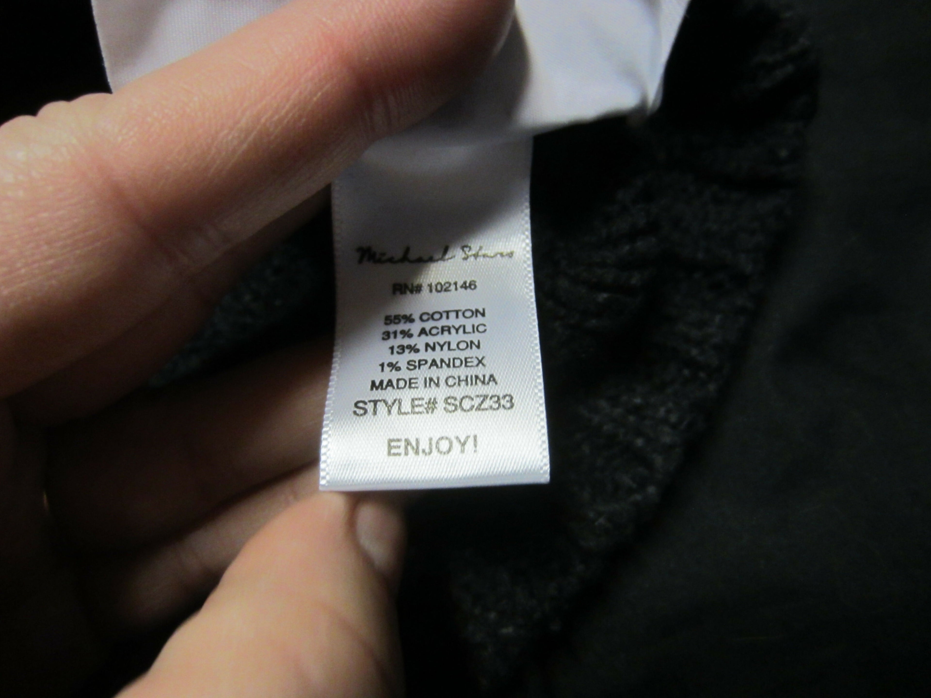 Michael Stars Louisa Cable Knit Pointelle Pullover Sweater - Black - XS