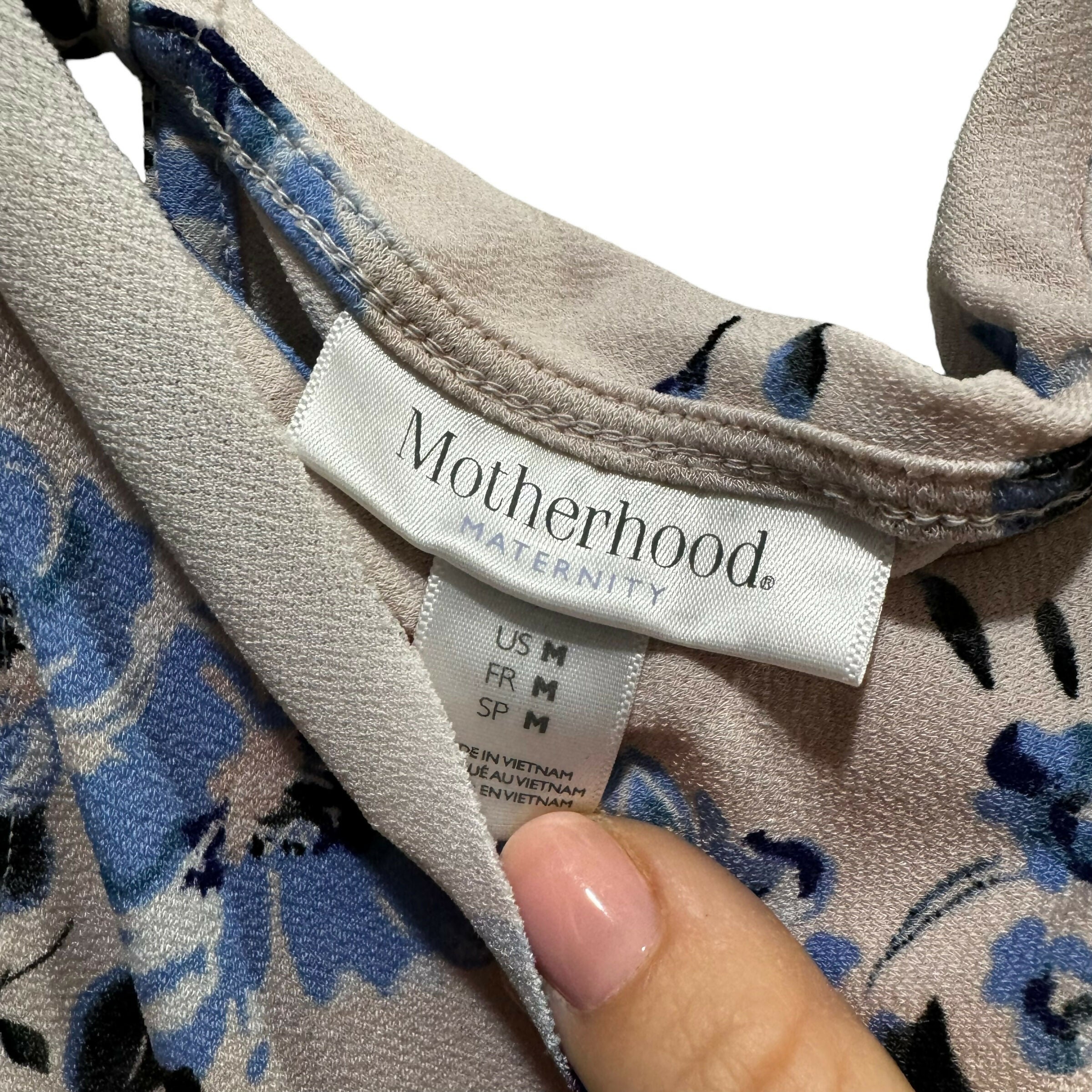 Motherhood Maternity Cold-Shoulder Halter Top - Floral - Pink Multi - MM