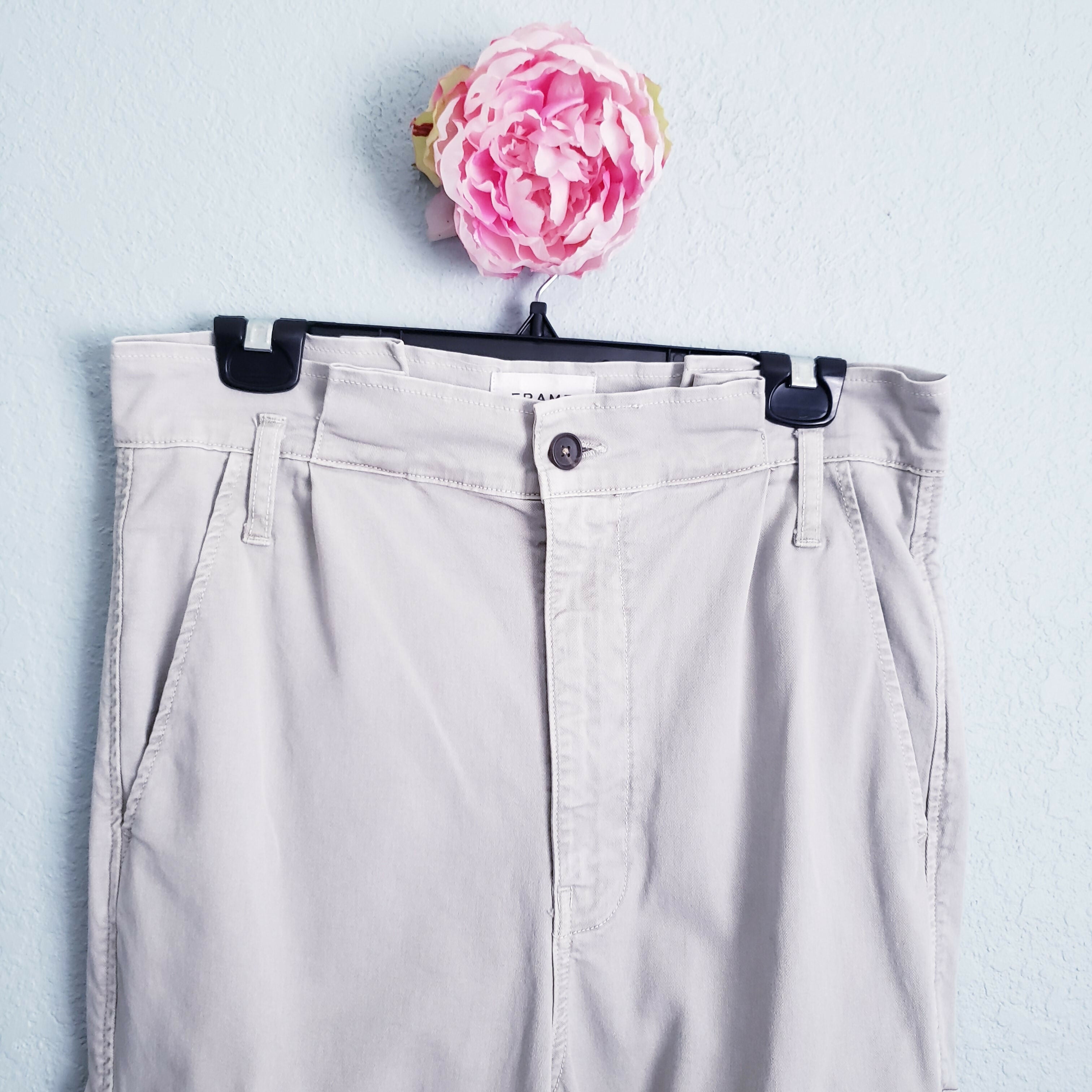 FRAME Denim Belted Pant - /Green - 27