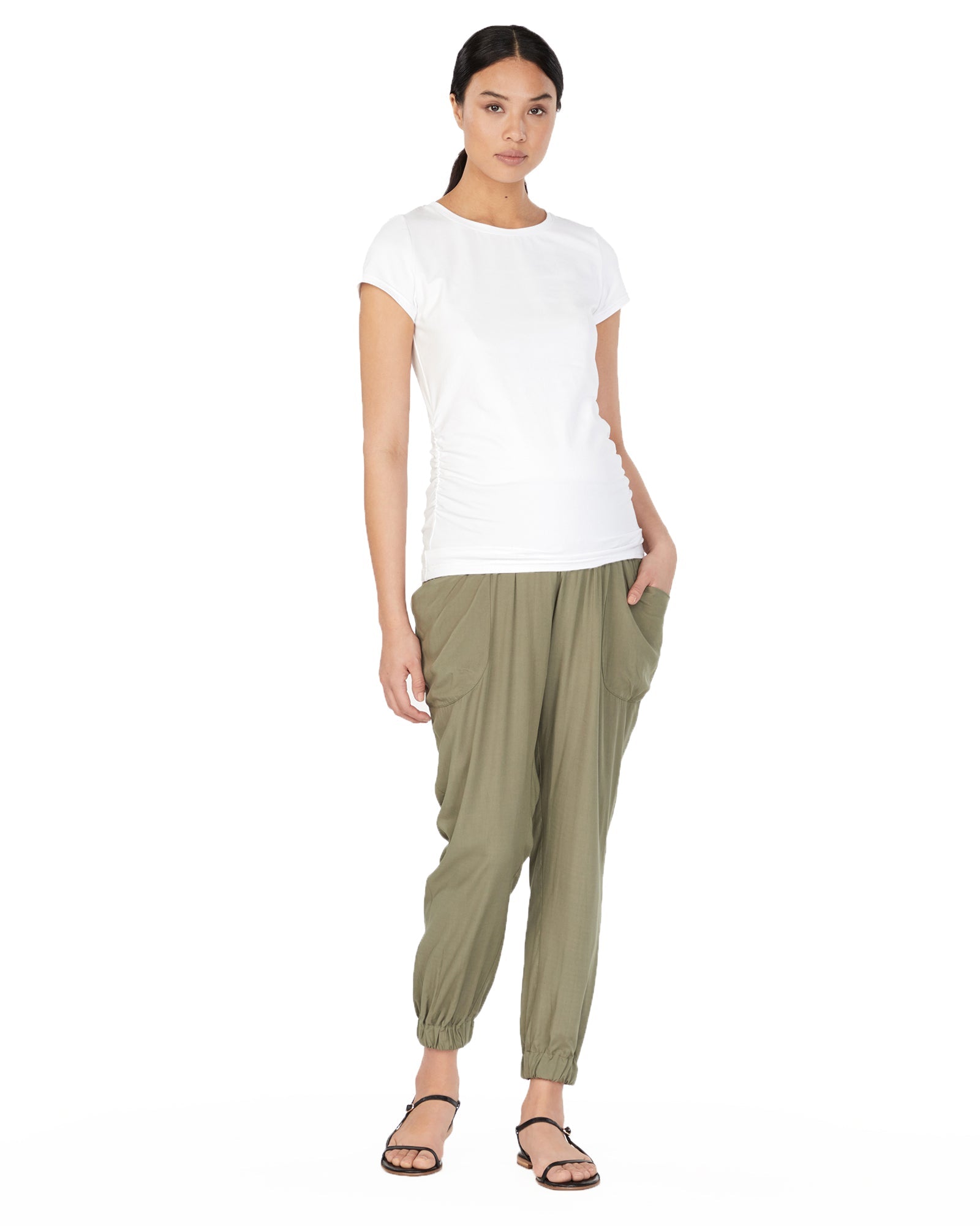 Soon Maternity Nala Relaxed Pants - /Green