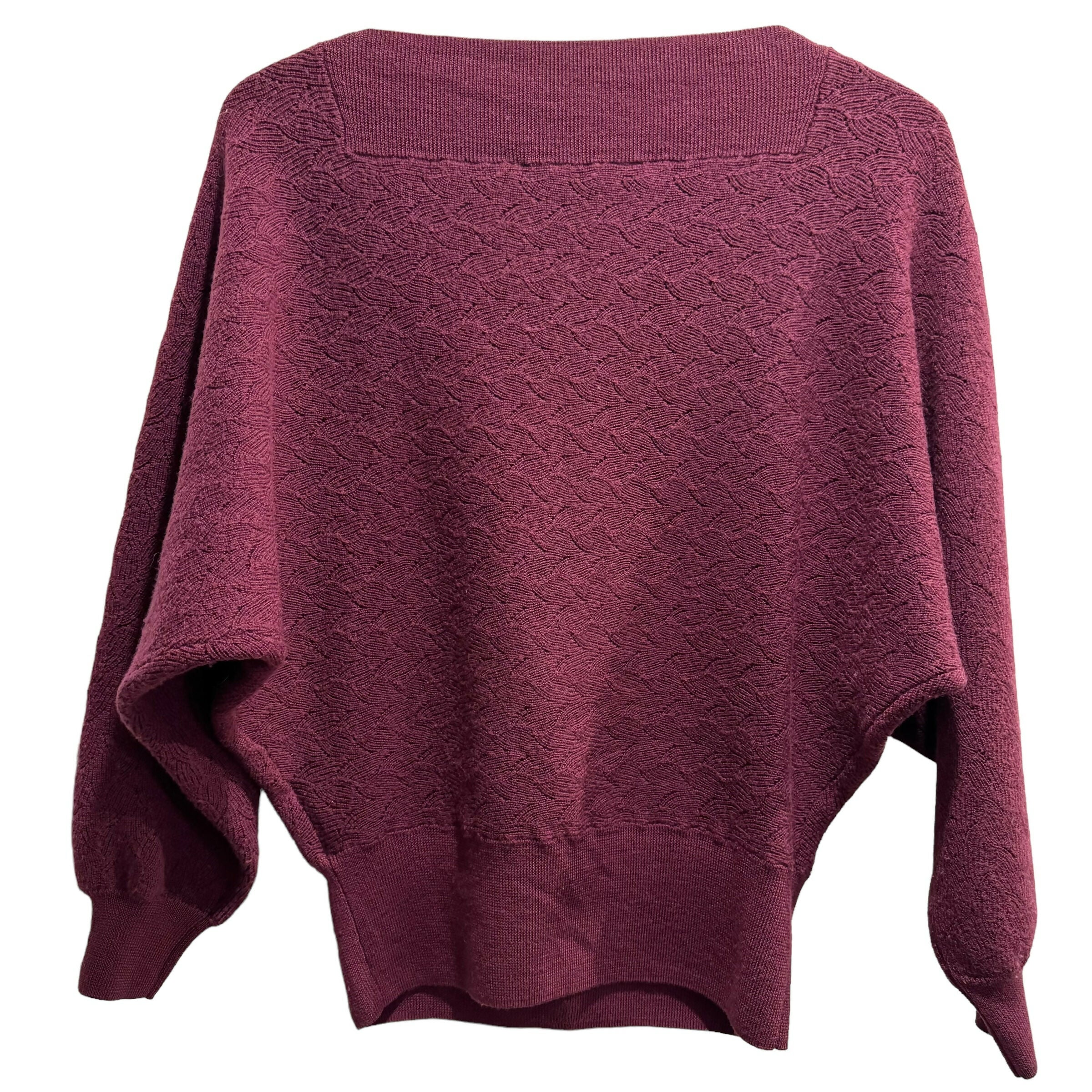 Trina Turk Halima Relaxed Wool Sweater - /Red - S