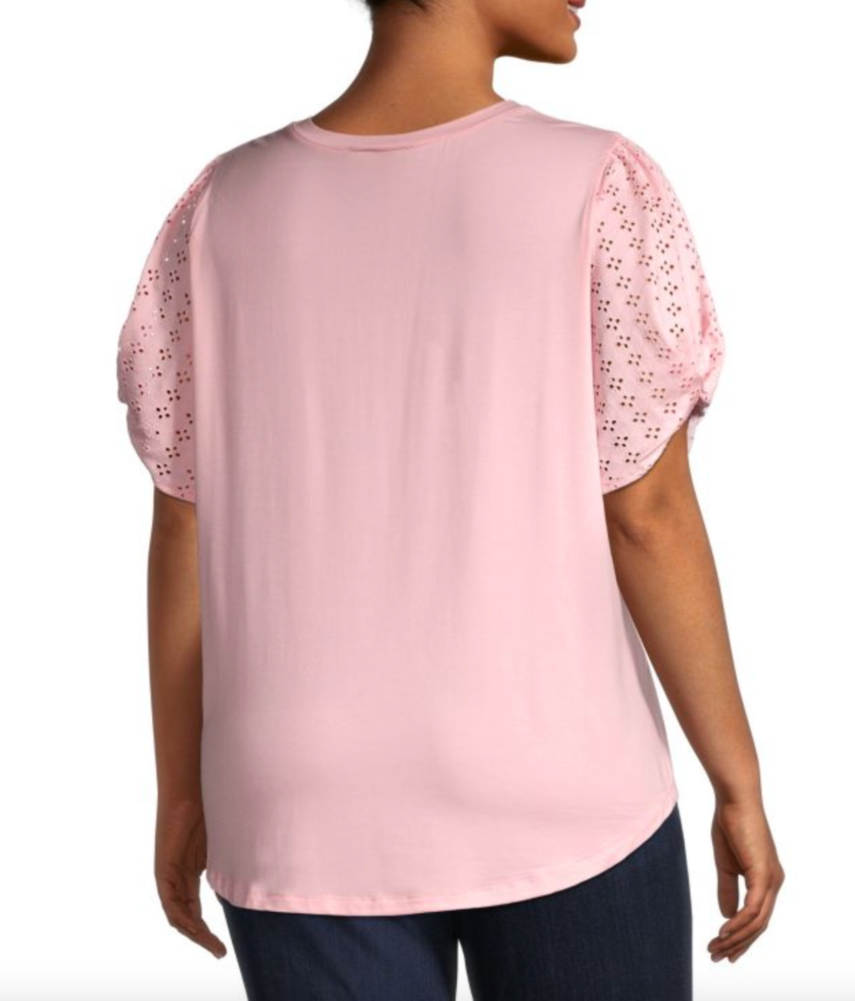 COOPER & ELLA Plus Eyelet-Sleeves Top