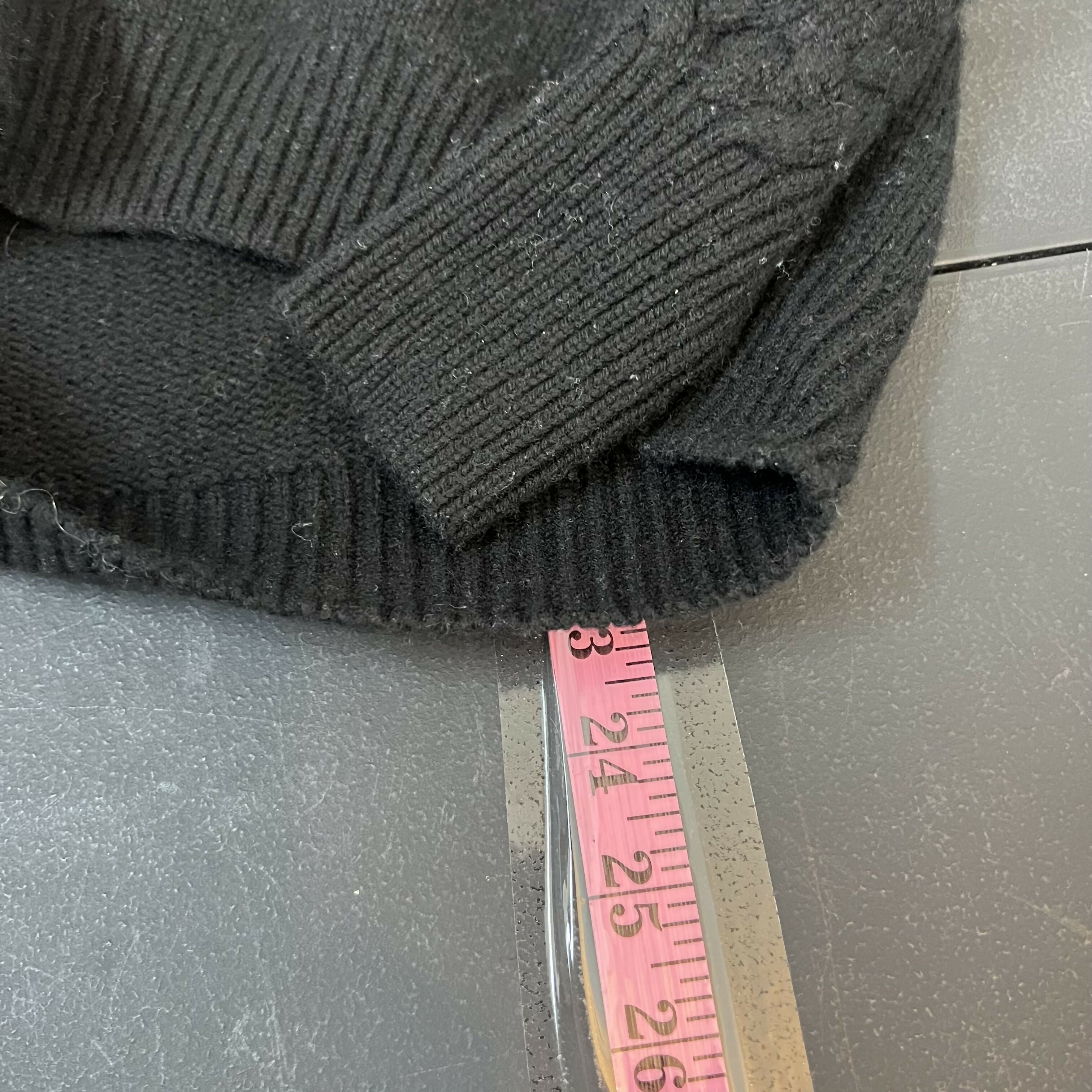 Naadam Merino Wool Cashmere Black Sweater Hooded Sz XS