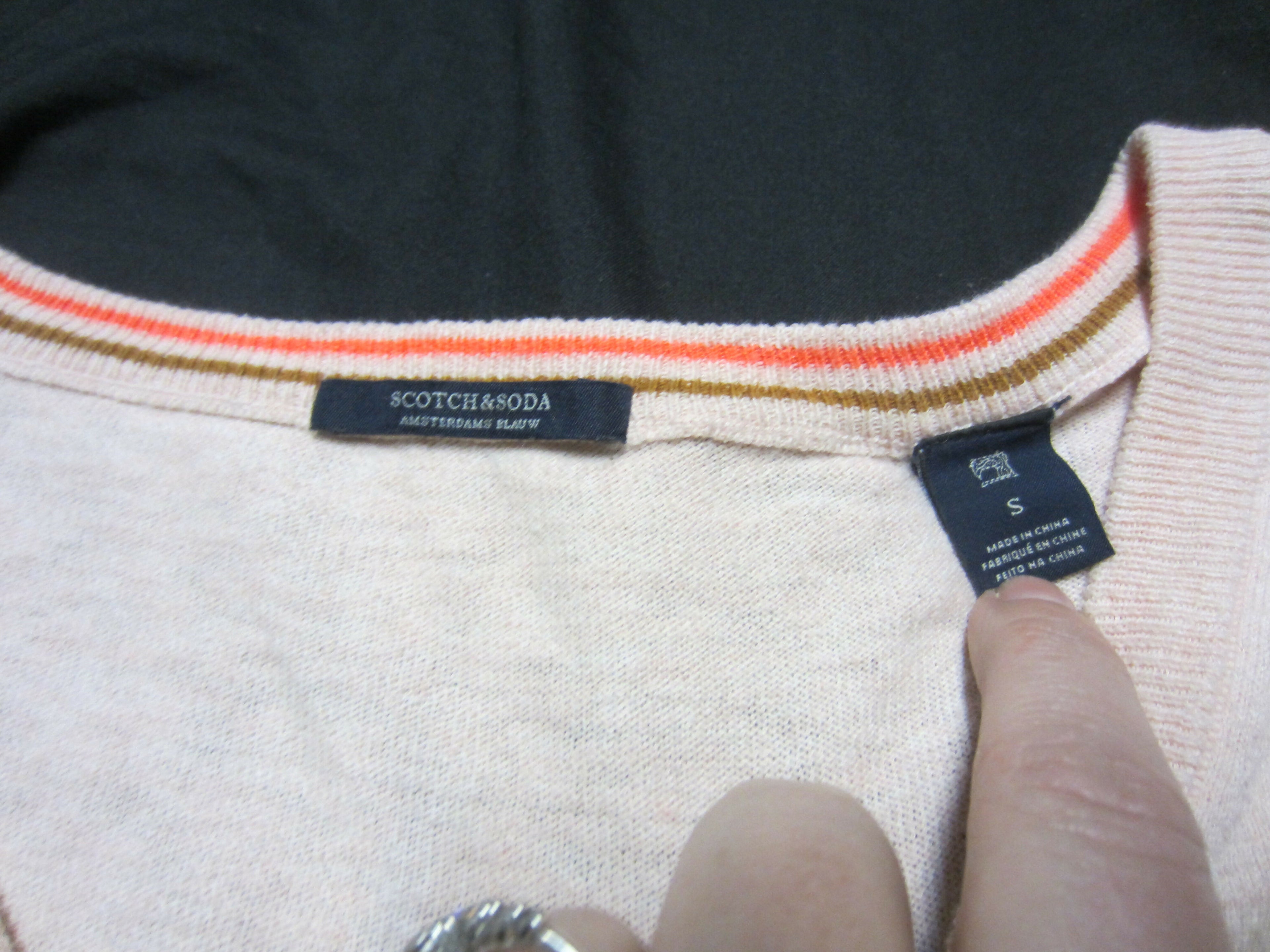 Scotch & Soda Cotton-Cashmere Loose Knit Sweater - /Pink - S