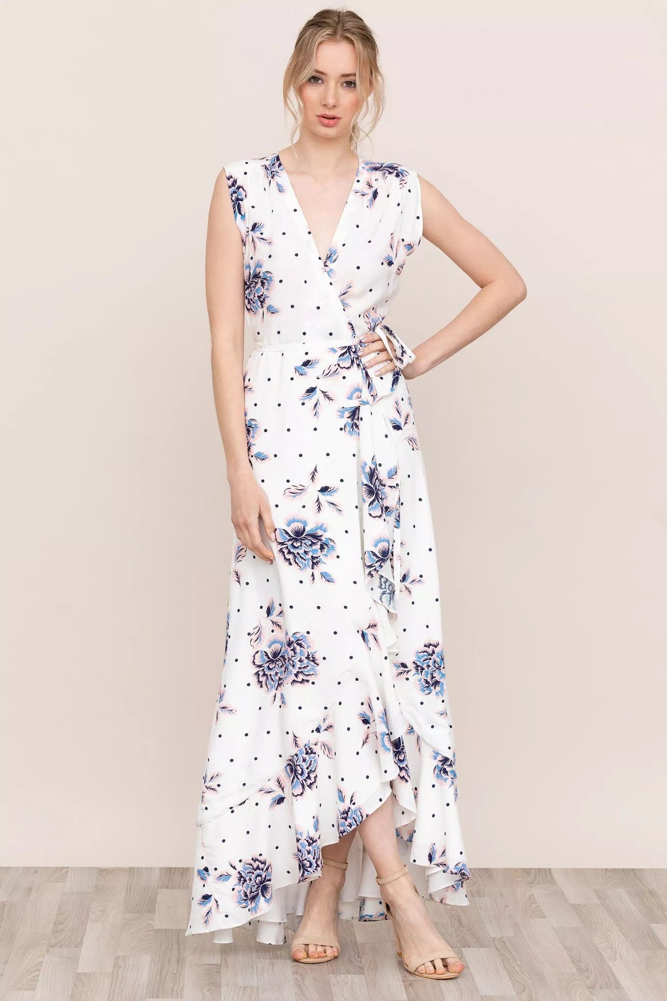 Yumi Kim Venezia Floral Affair White Maxi Dress