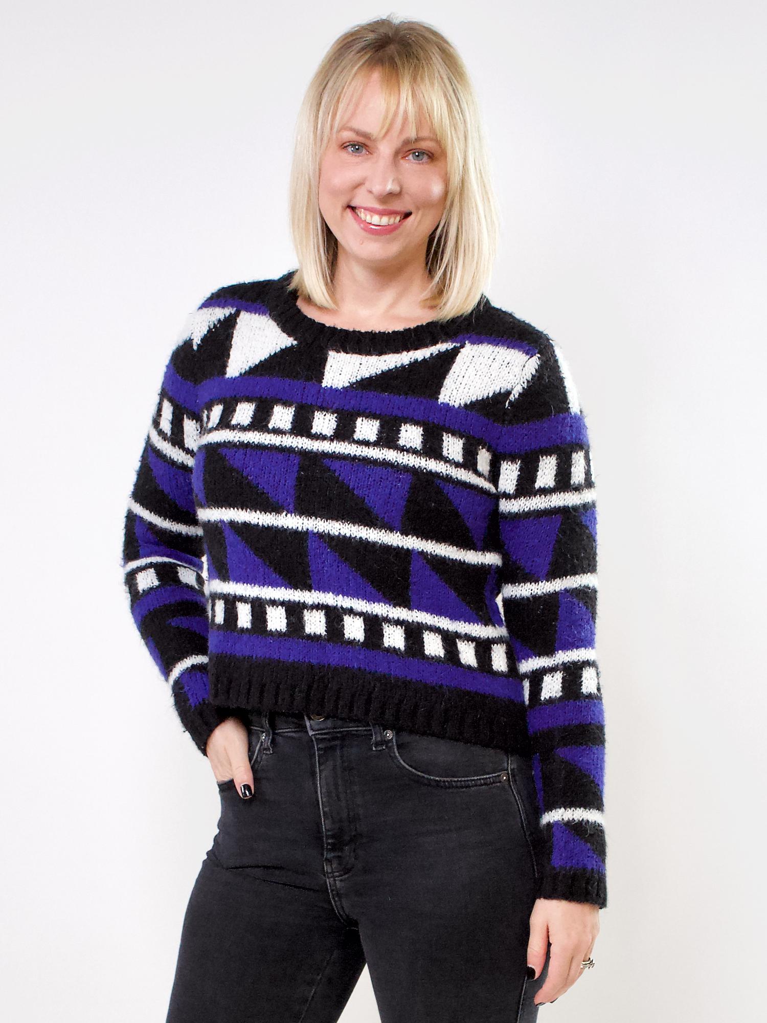 Hunter Bell Jasmine Cropped Wool Blend Sweater