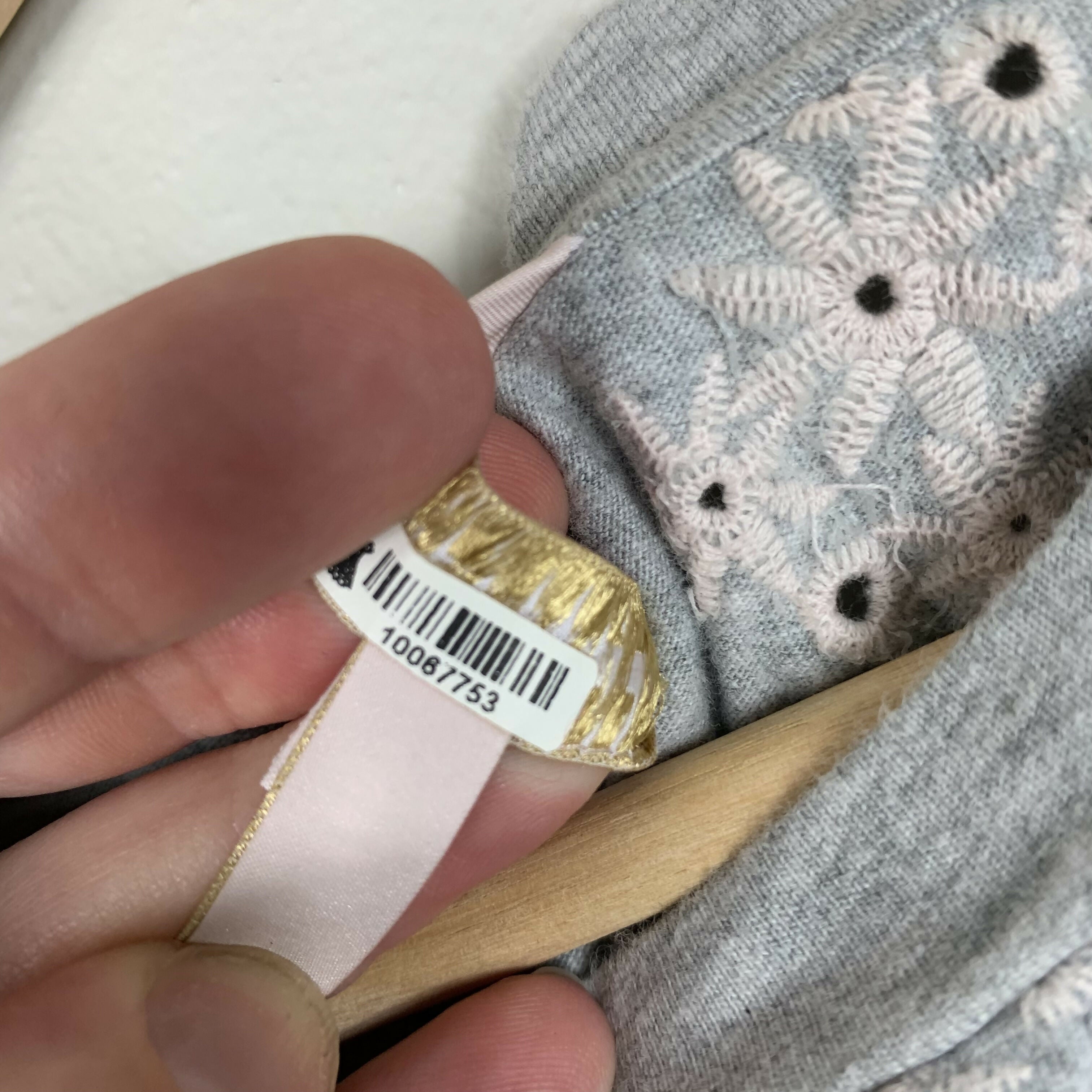 Rebecca Taylor Dree Embroidered T-Shirt - Floral - Gray Multi/Grey Melange - L