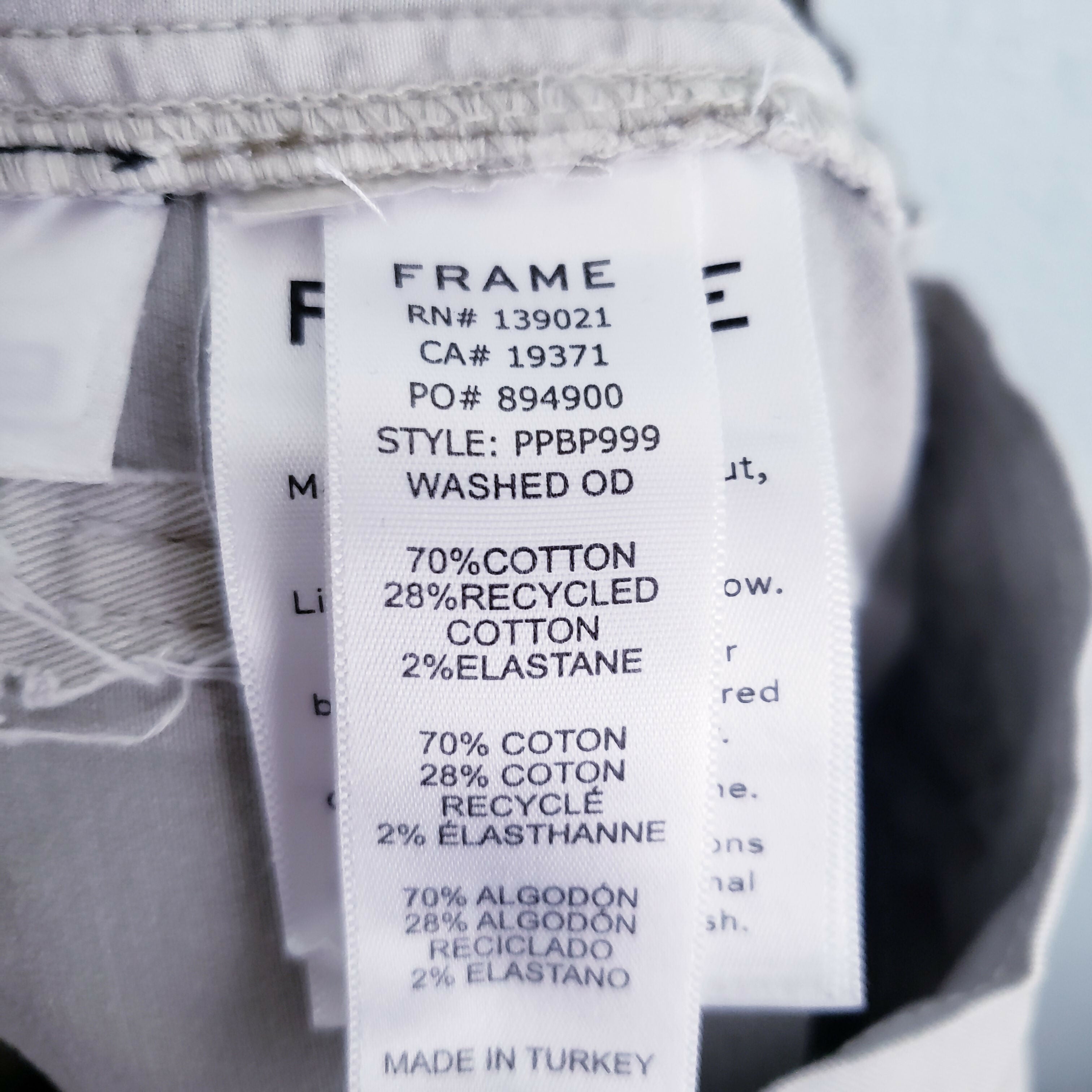 FRAME Denim Belted Pant - /Green - 27