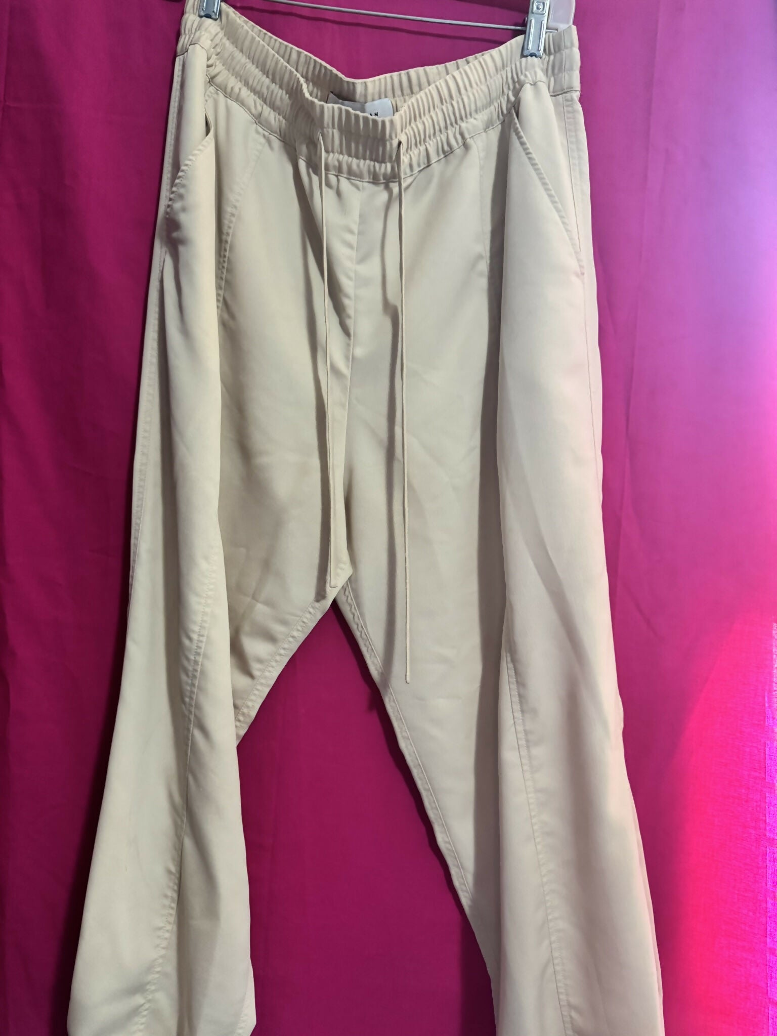 Derek Lam 10 Crosby Drawstring Jogger Pants - /Beige - 12