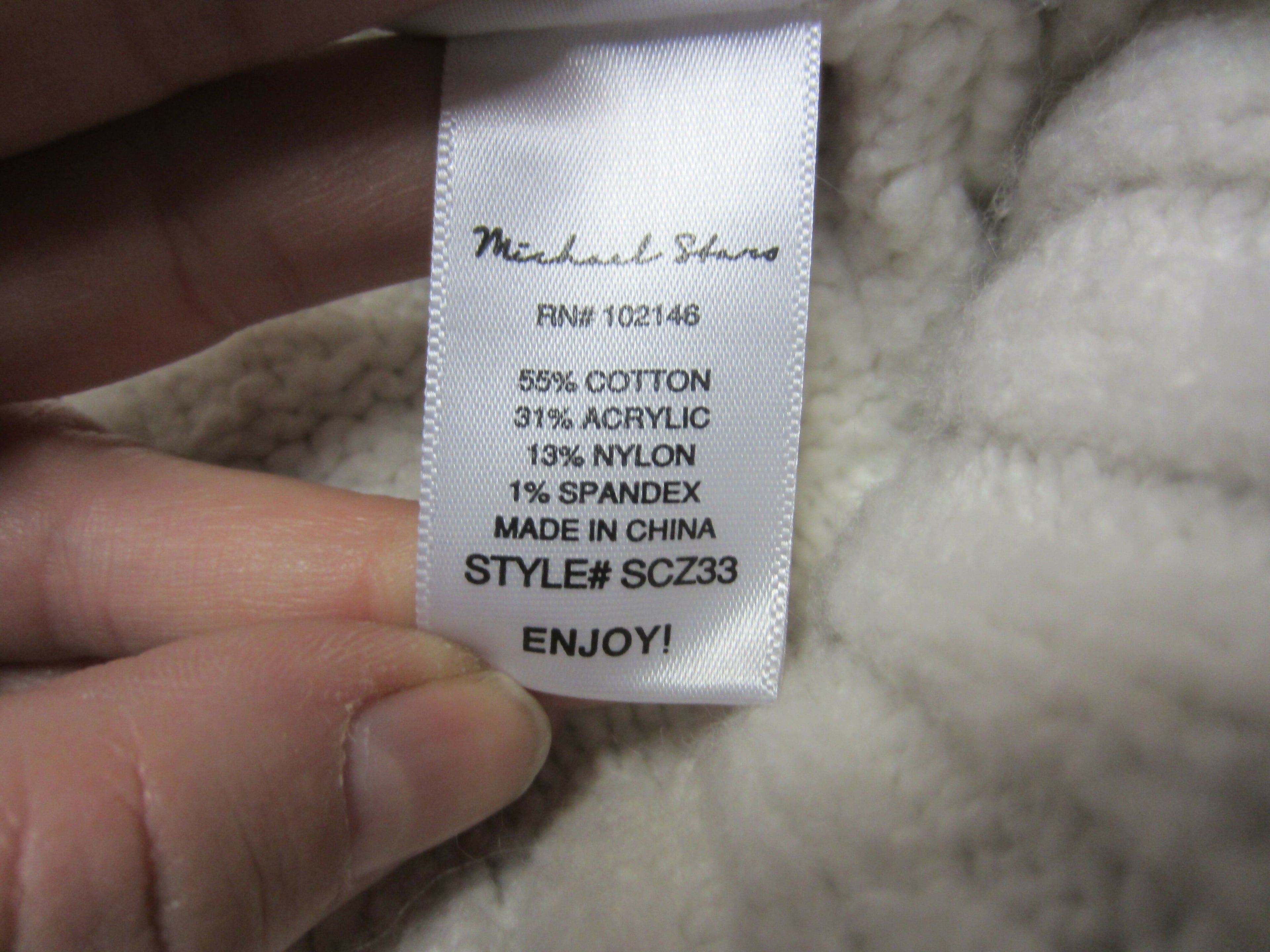 Michael Stars Louisa Cable Knit Pointelle Pullover Sweater - /Off White - S