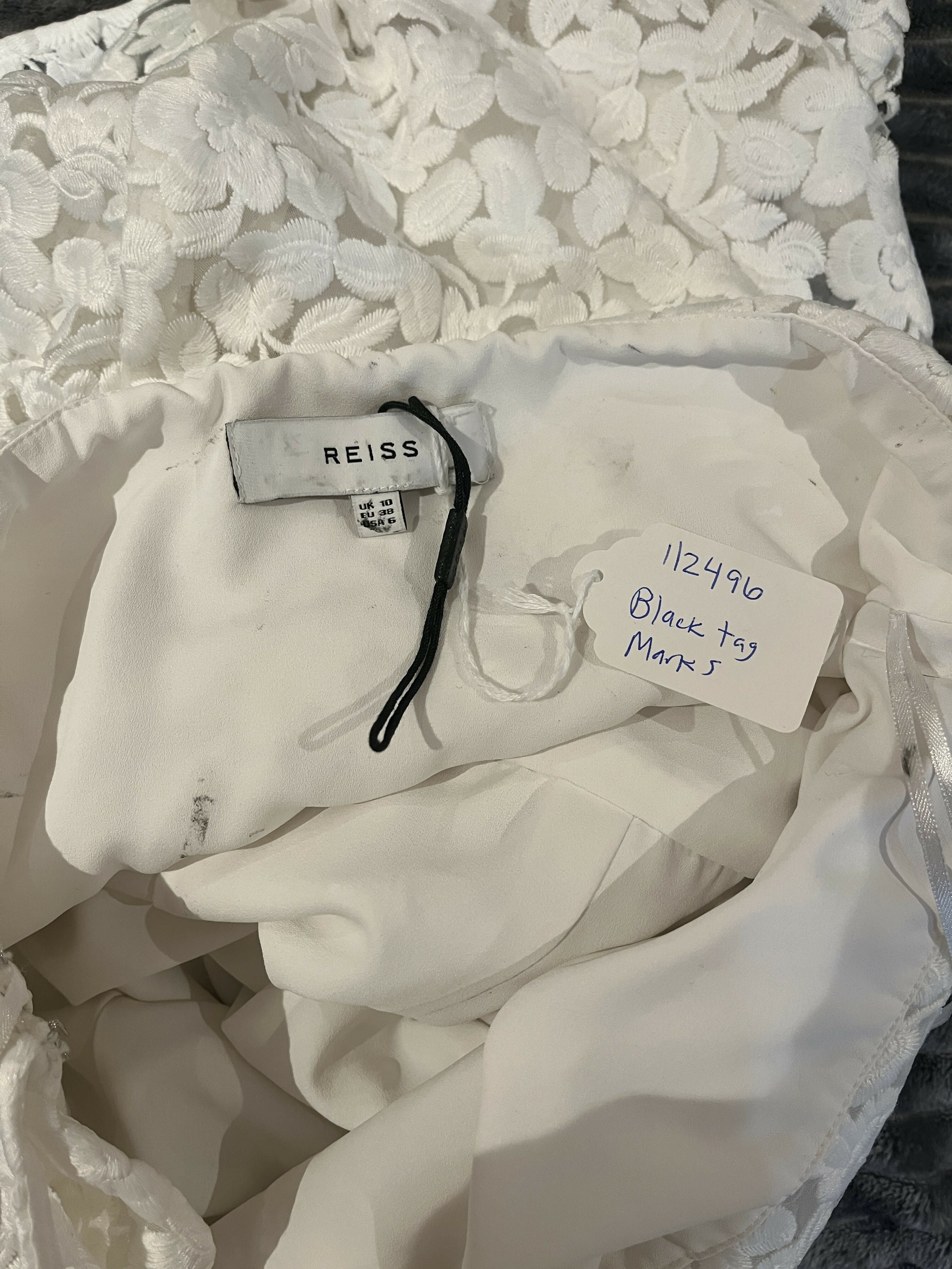 Reiss Sophia-One Shoulder Dress - White - 6