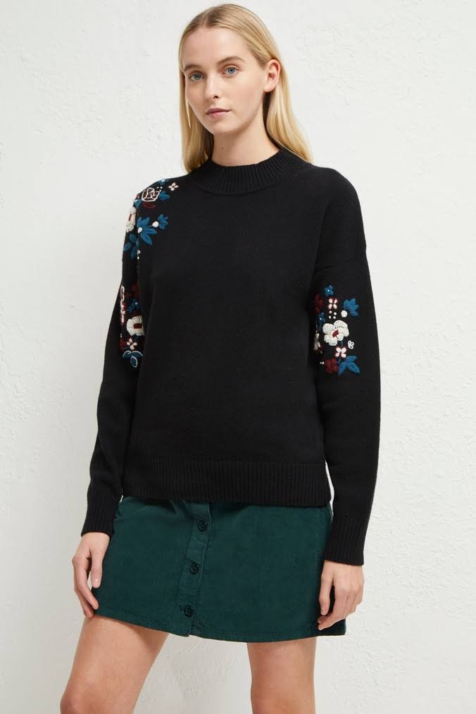 French Connection Sweaters French Connection Tilda Embroidered Knit Sweater