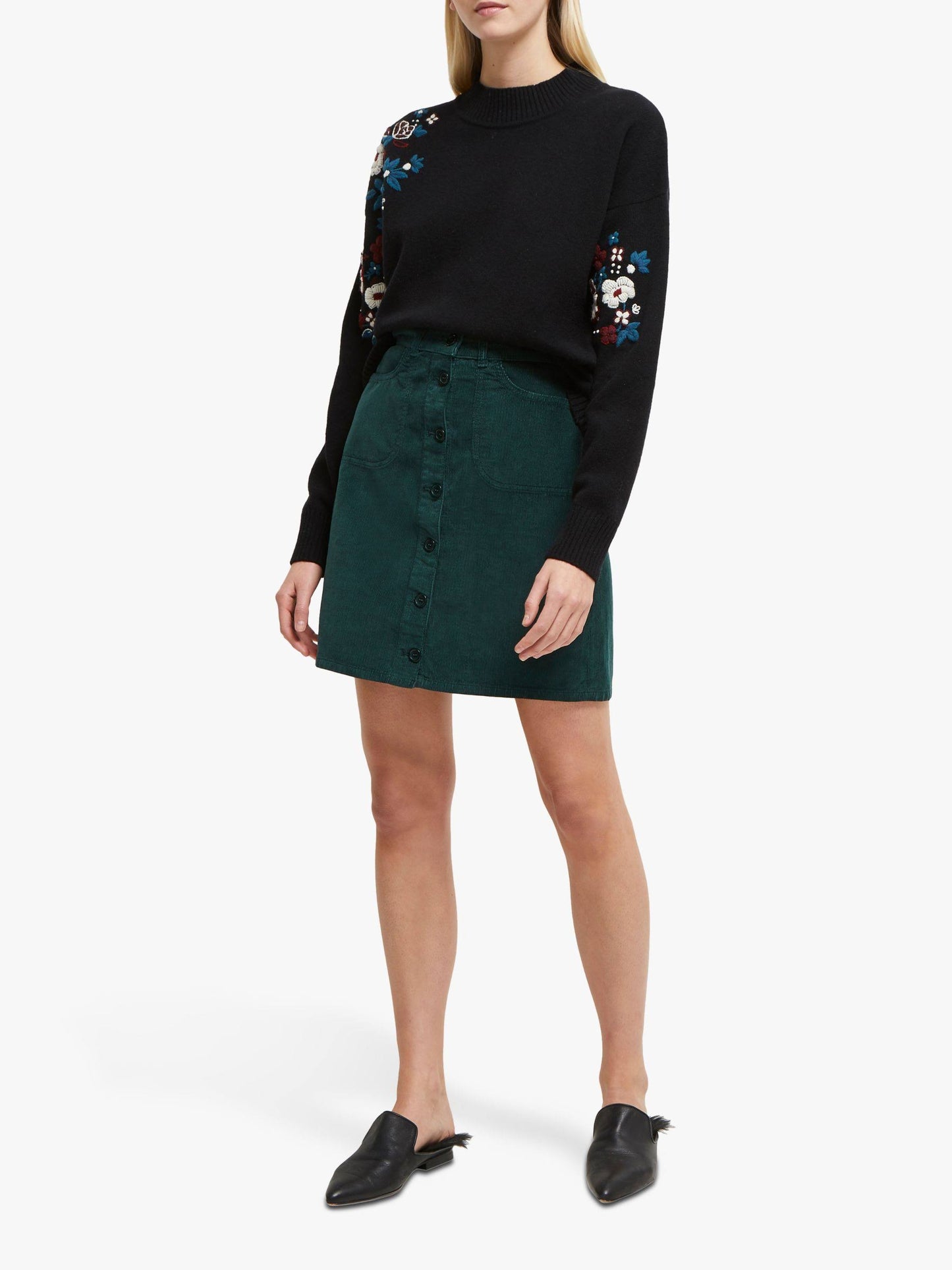 French Connection Sweaters French Connection Tilda Embroidered Knit Sweater