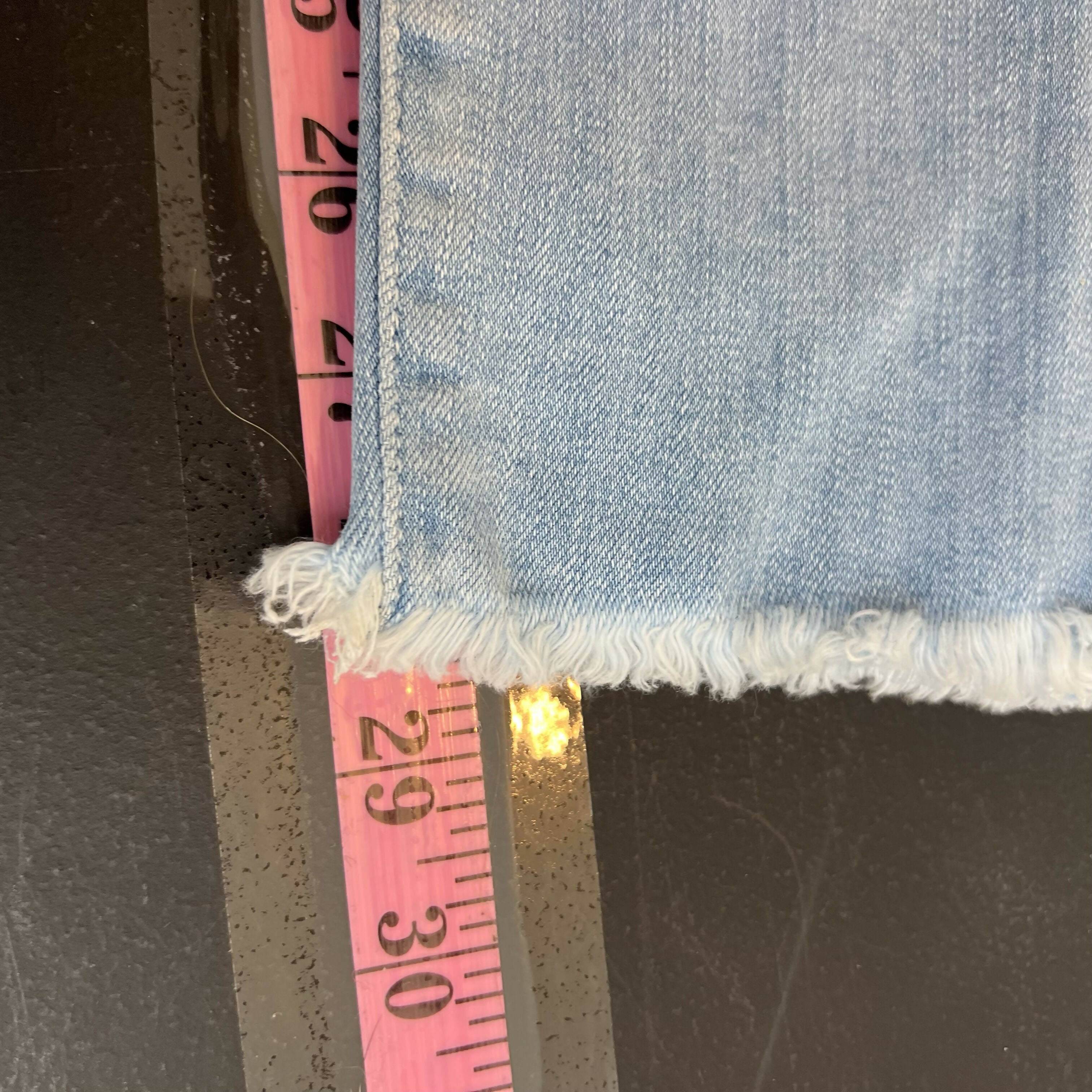 Frame La High Skinny Leg Jeans Dip Dye Blue White Sz 24 Waist