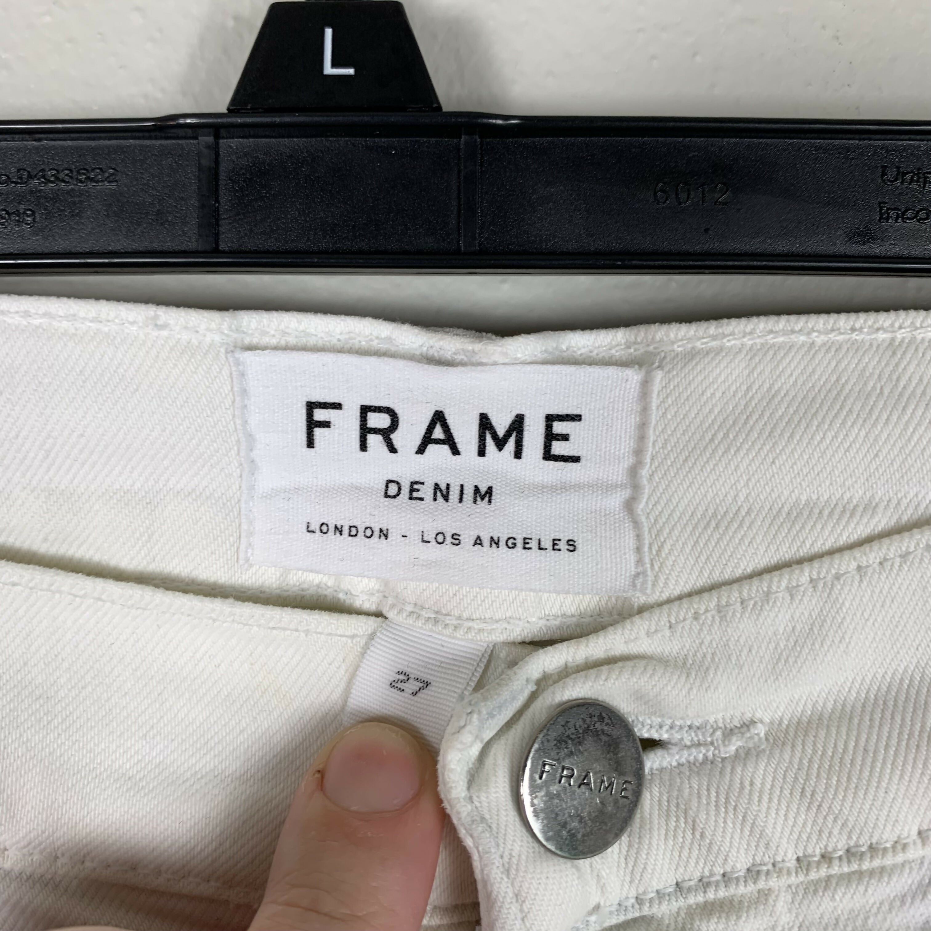 FRAME Le High Skinny Dip Dye Jeans - /White Multi - 27