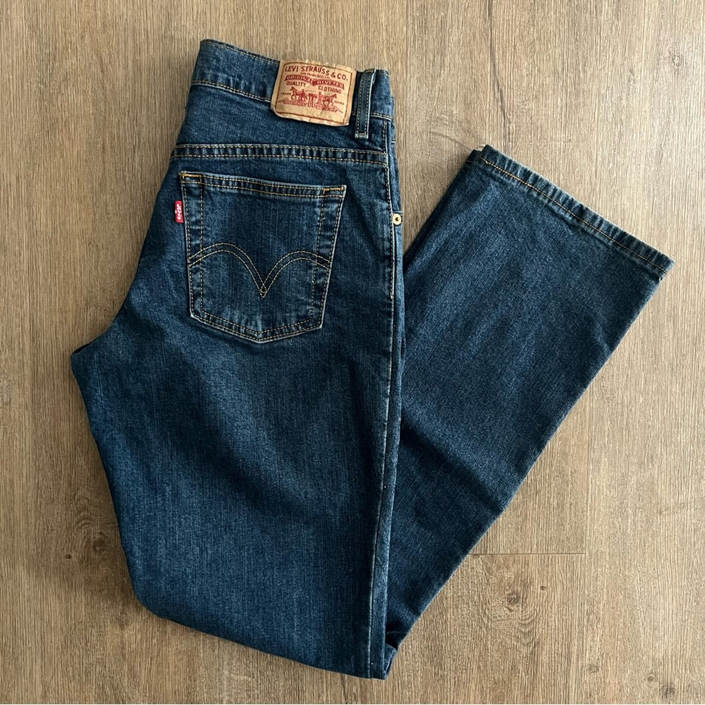 Levi’s 550 Relaxed Bootcut - Dark Blue Wash - Size 4M