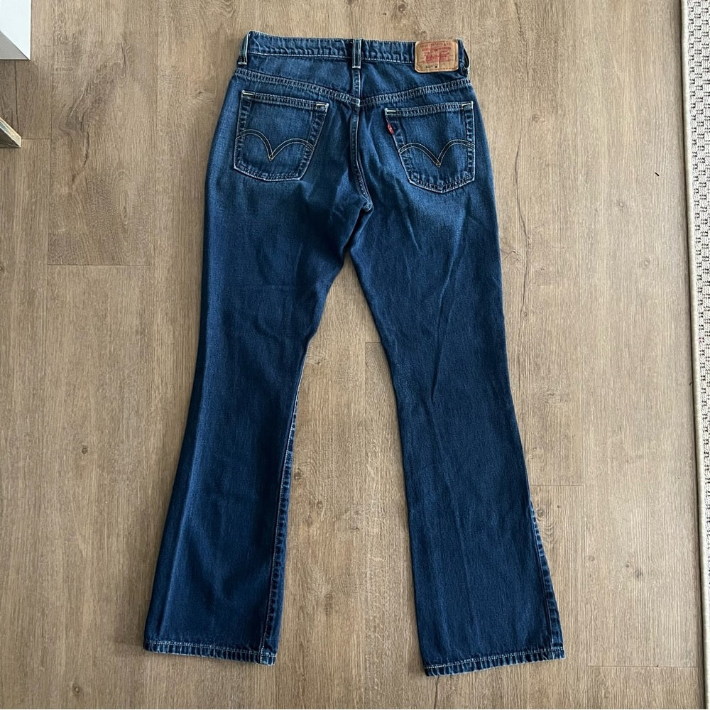 Levi’s 515 Nouveau Bootcut Jeans - Dark Blue Wash - Size 6