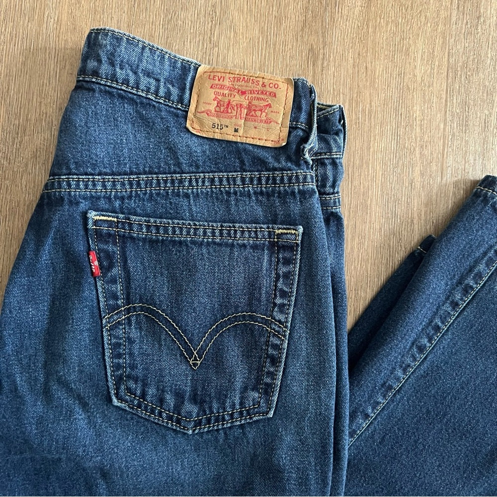 Levi’s 515 Nouveau Bootcut Jeans - Dark Blue Wash - Size 6