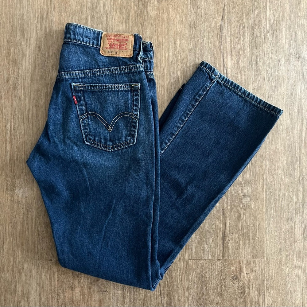 Levi’s 515 Nouveau Bootcut Jeans - Dark Blue Wash - Size 6