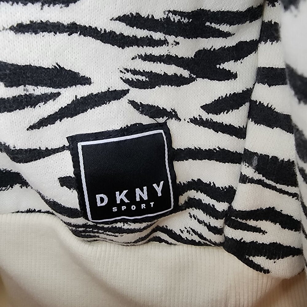 DKNY Sport Tiger Print Cropped Sweater Size M