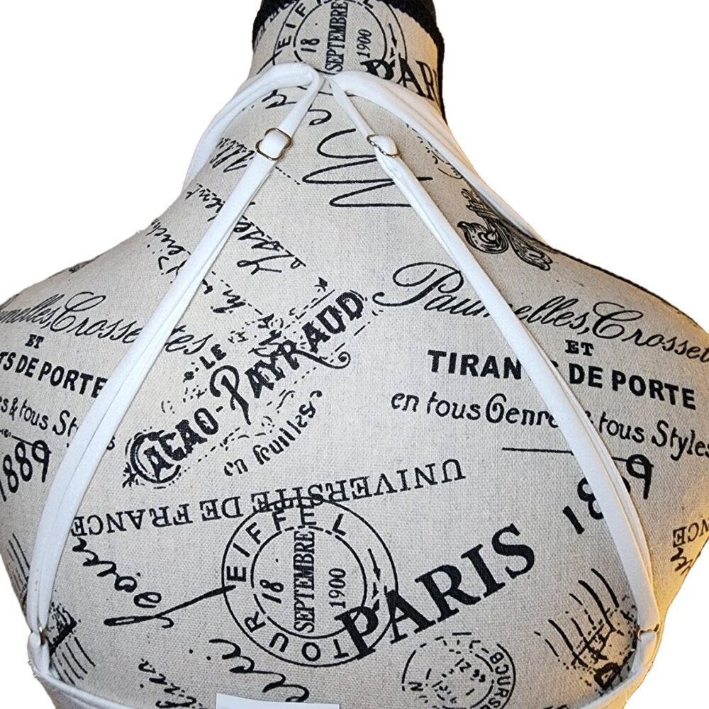 Le Lis Off-White Ruched Short Cropped Top Size M