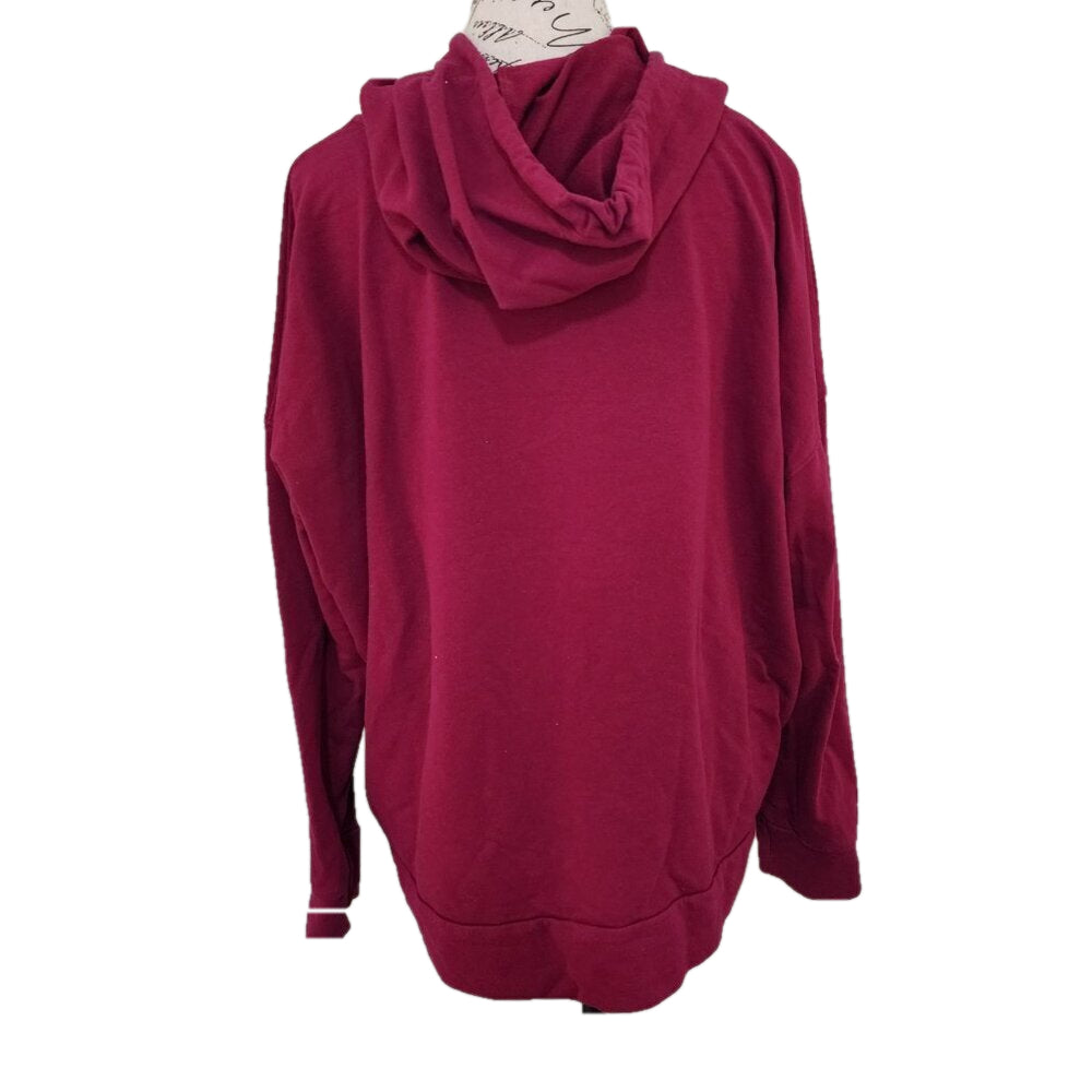 New York and Company Leopard Print Hoodie Size L