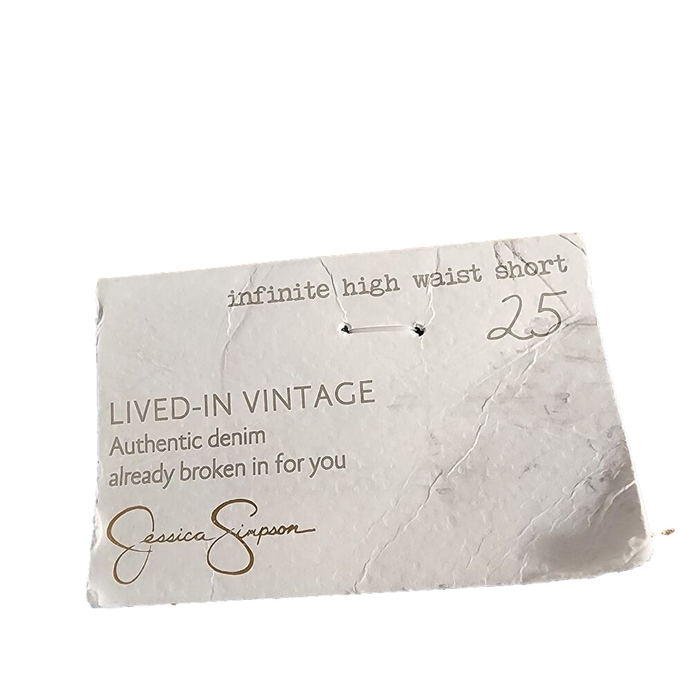 JS Infinite Distressed High Waist Rebel Denim Shorts Size 25