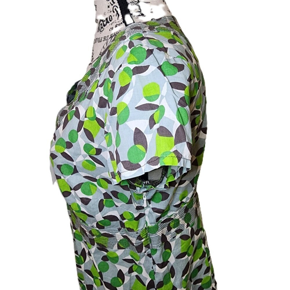 Boden Yellow & Green Circle Print Top Size UK 10 / US 6