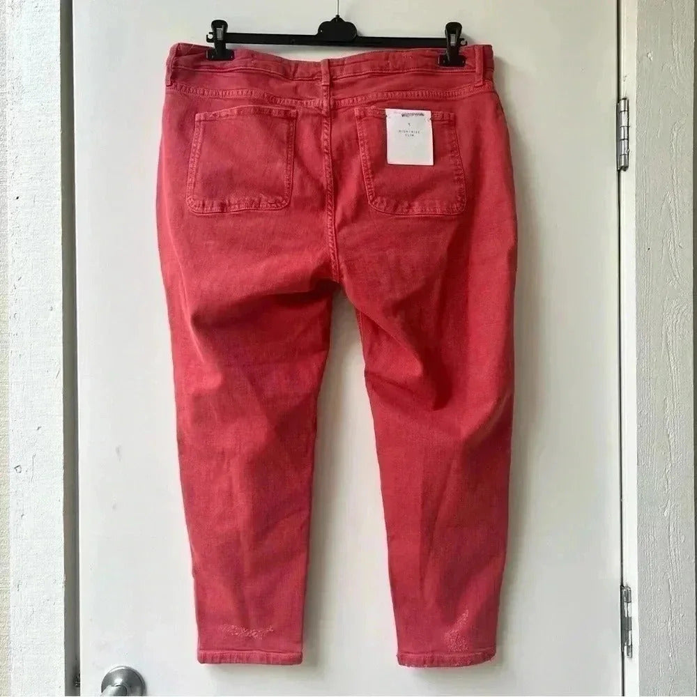 NWOT Anthropologie Pilcro and The Letterpress High Rise Slim Jeans - Size 18W