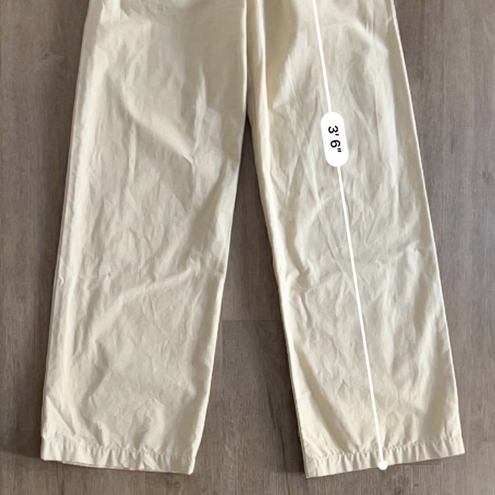 Levi’s Premium 100% Cotton High Loose Pleated Pants - Cream Beige - Size 25