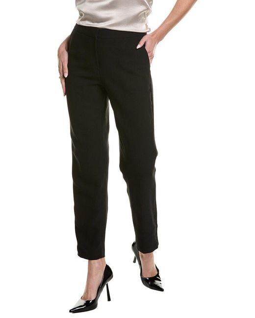 Lafayette 148 New York Clinton Ankle Pants - Black