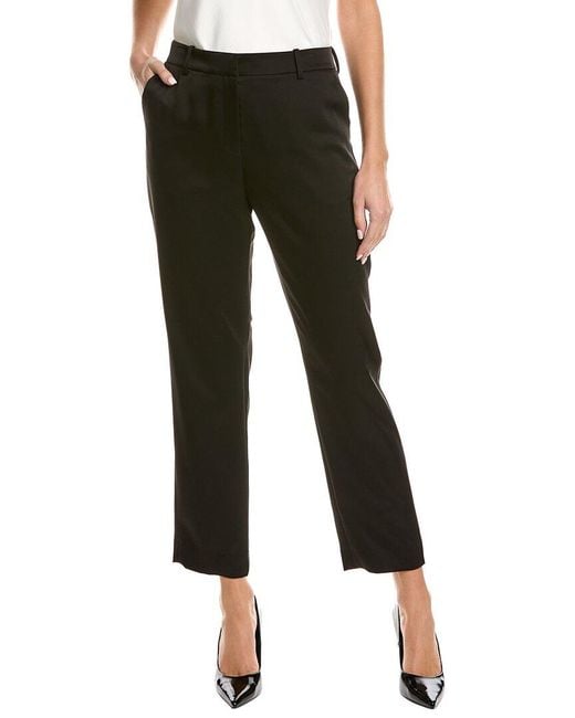 Lafayette 148 New York Clinton Ankle Pants - Black