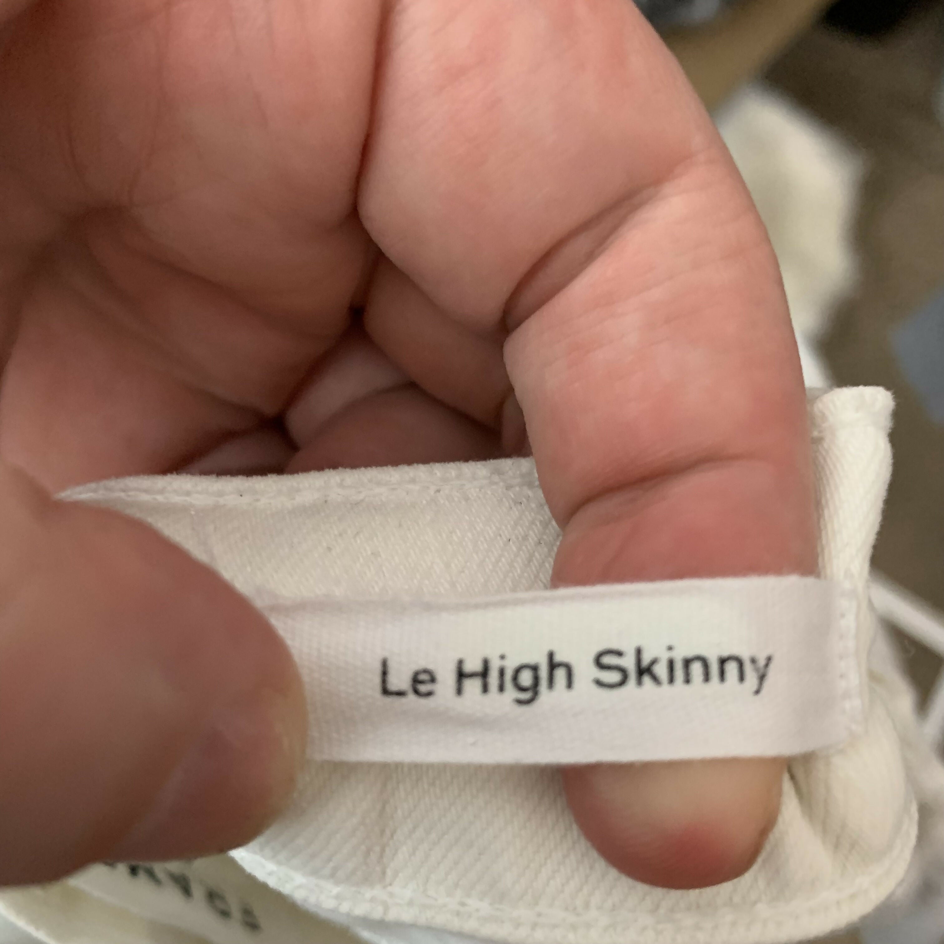 FRAME Le High Skinny Dip Dye Jeans - /White Multi - 27