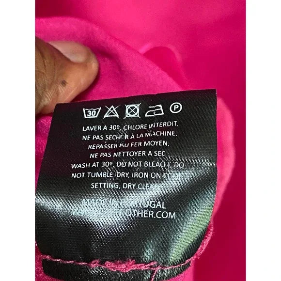 EACH X OTHER Satin One-shoulder Asymmetric A-line Dress In Pink