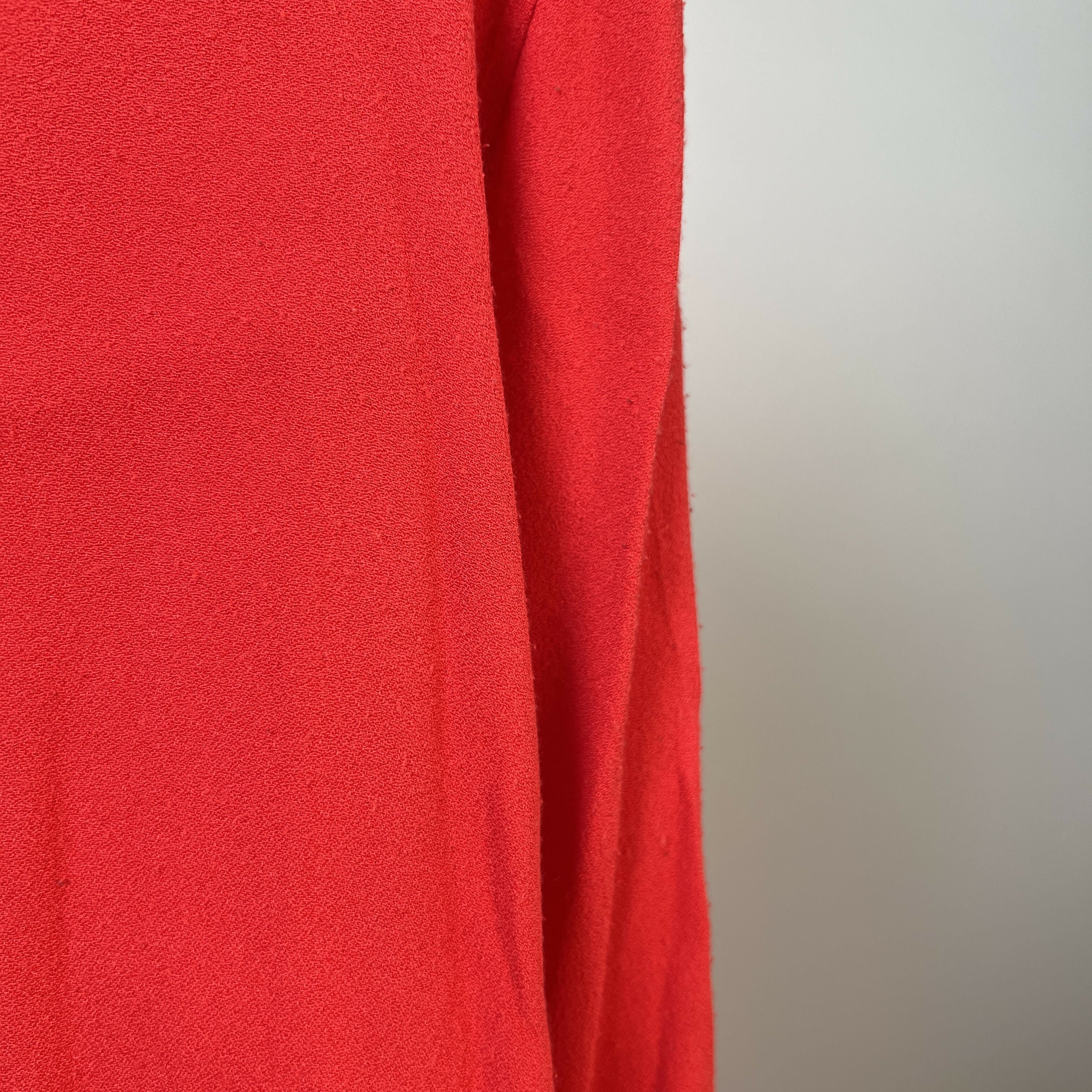 Equipment Crepe Keyhole Neck Mini Dress - Red/L