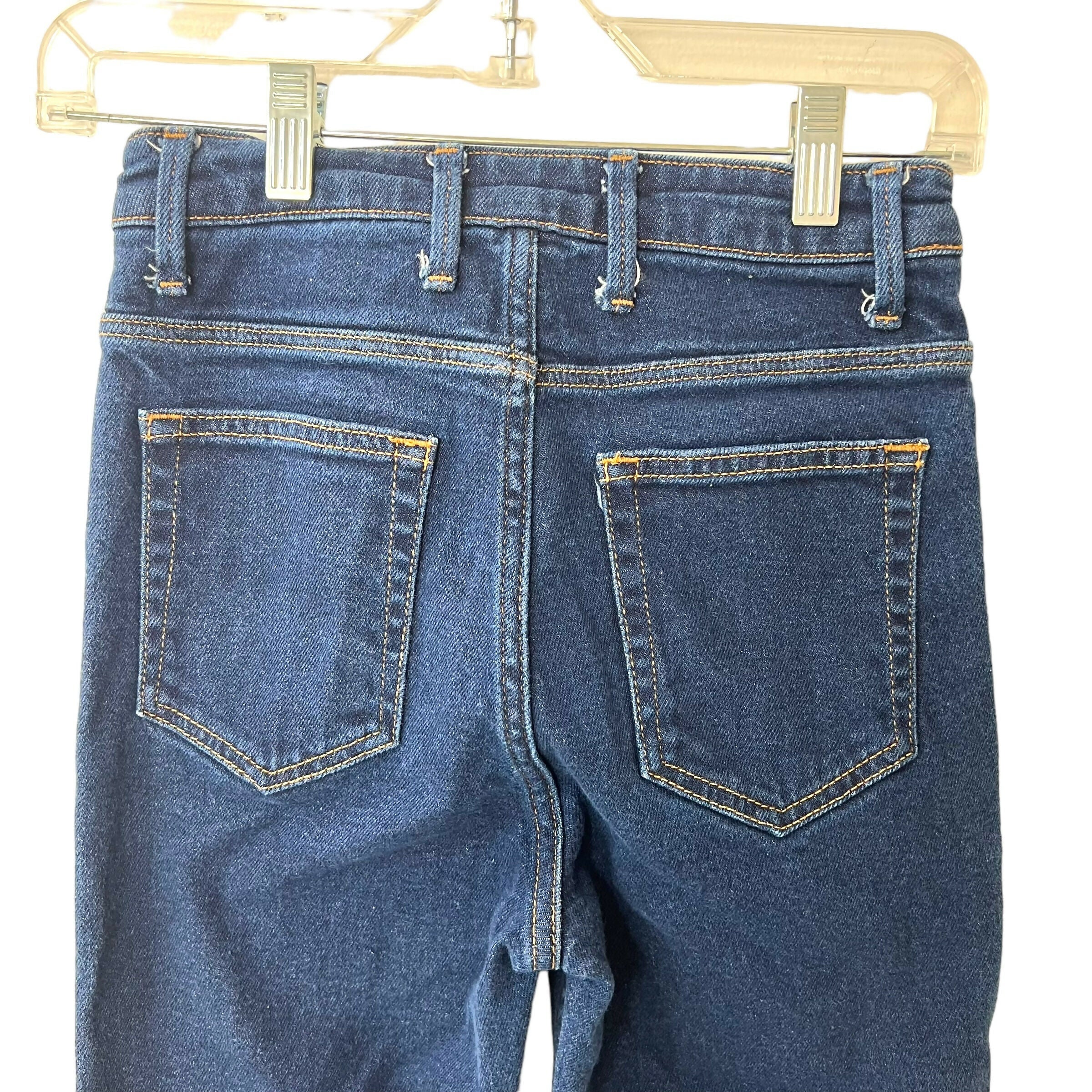 Sandro High Waist Jeans Dark Wash Reverse Seam Cropped Ankle Sz 24