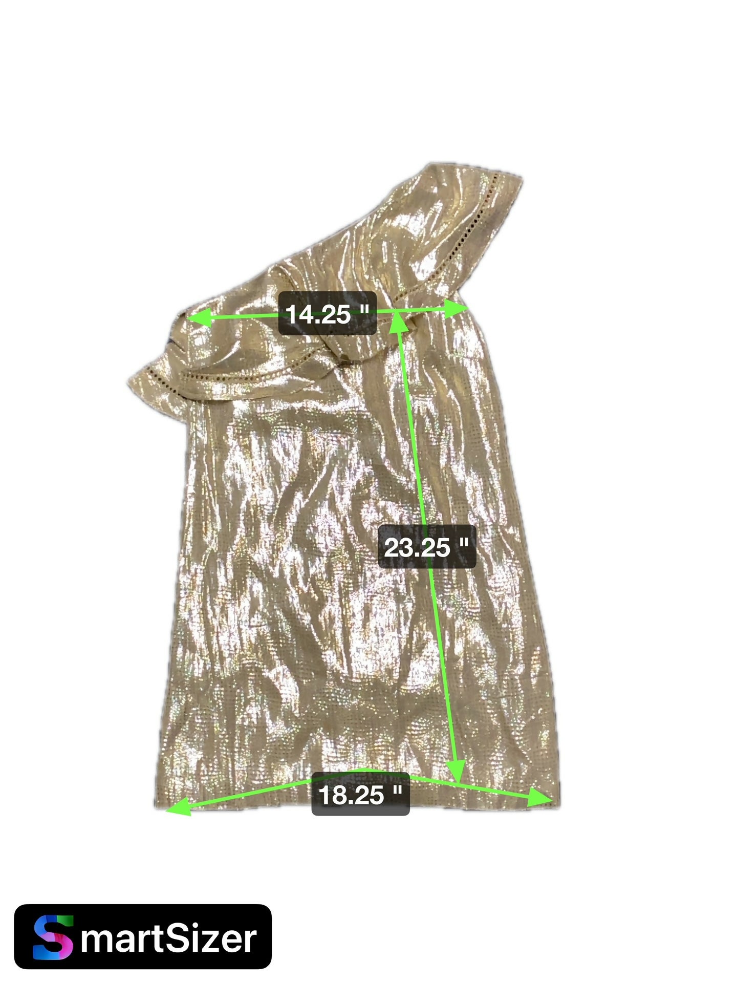 Rachel Zoe One Shoulder Ruffled Gold Dress - Gold - 2